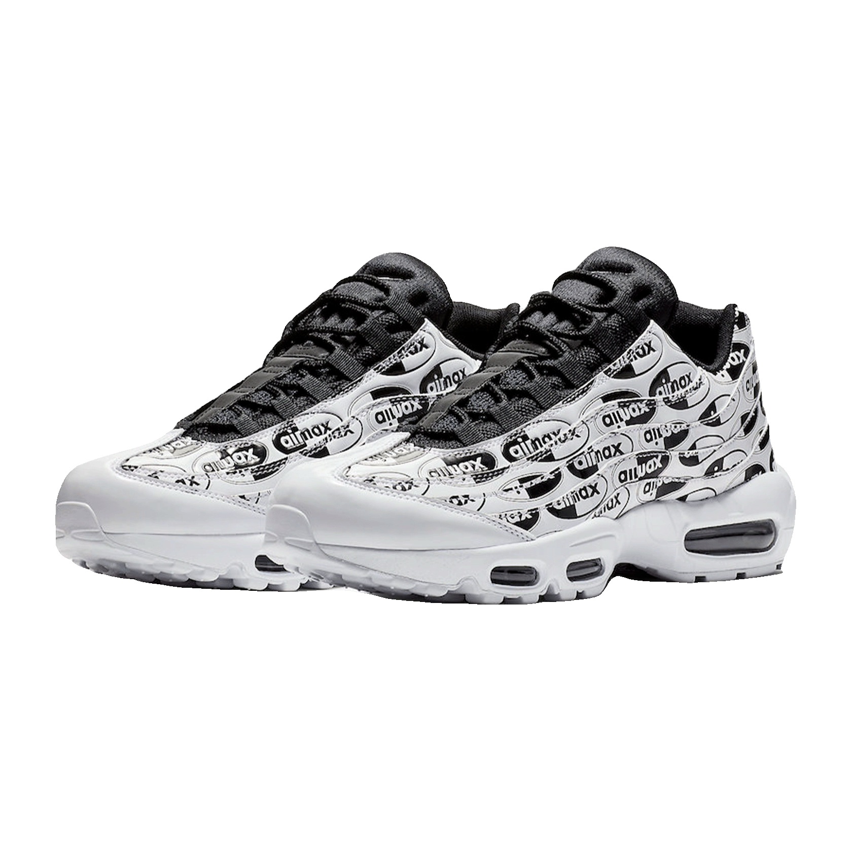 Nike Air Max 95 All Over Print White Black Side