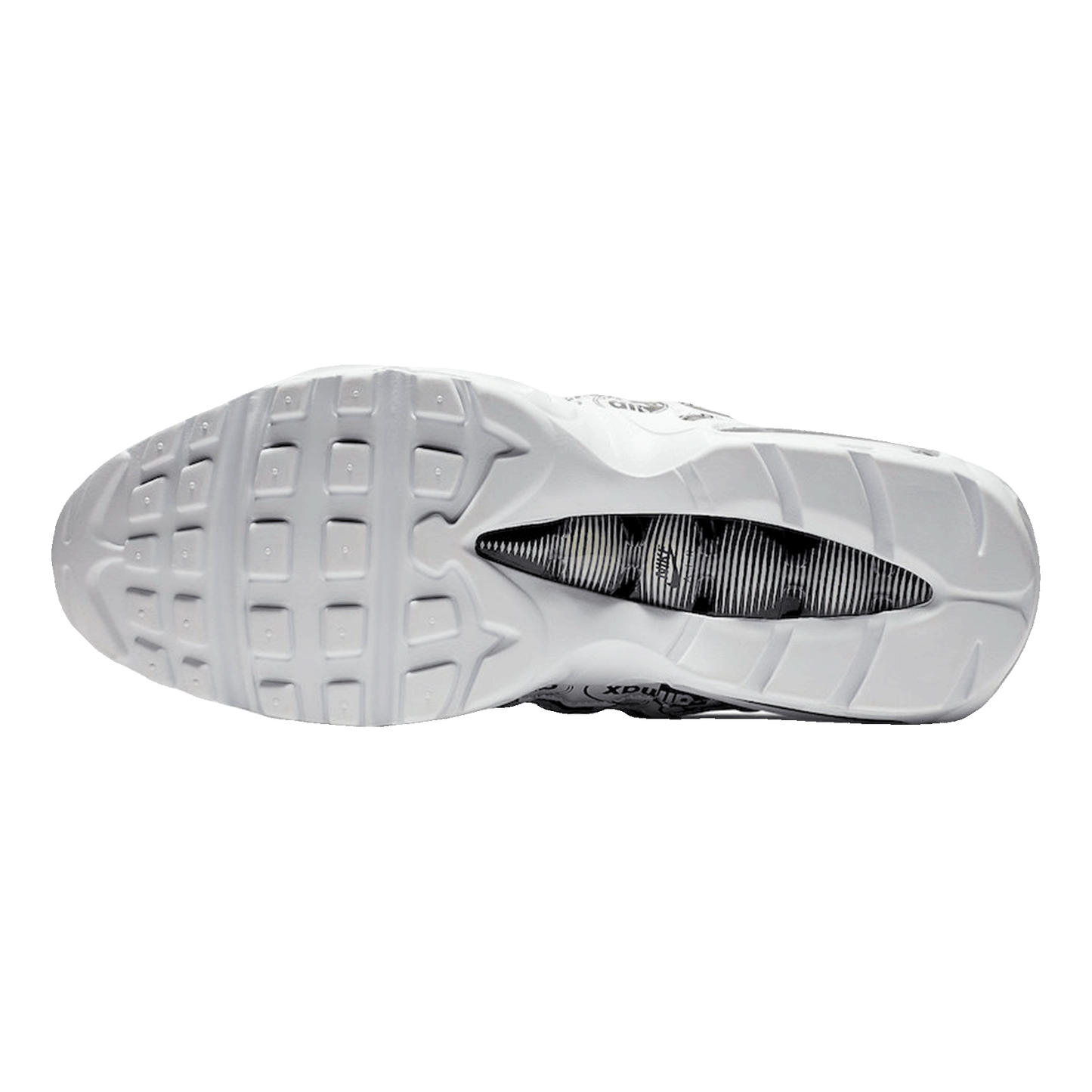 Nike Air Max 95 All Over Print White Black Sohle