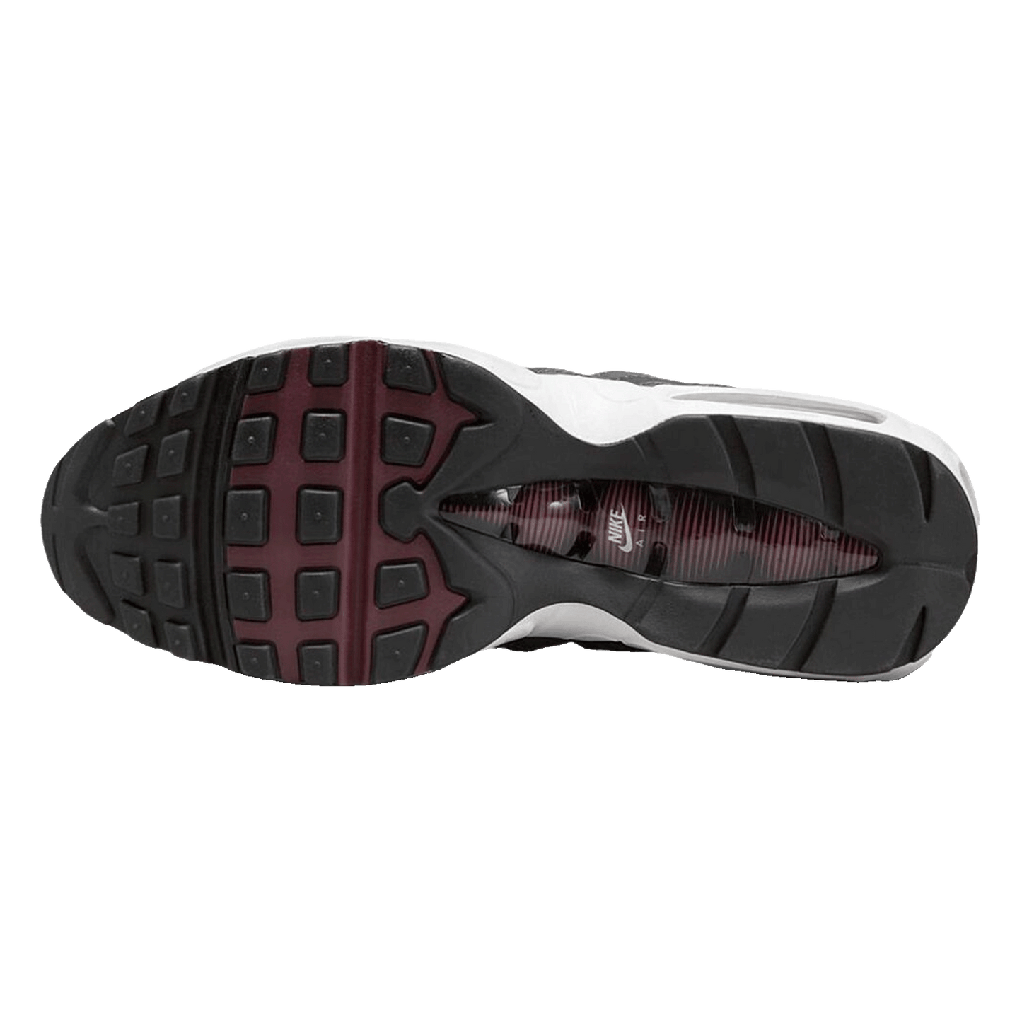 Nike Air Max 95 Anthracite Team Red Sohle