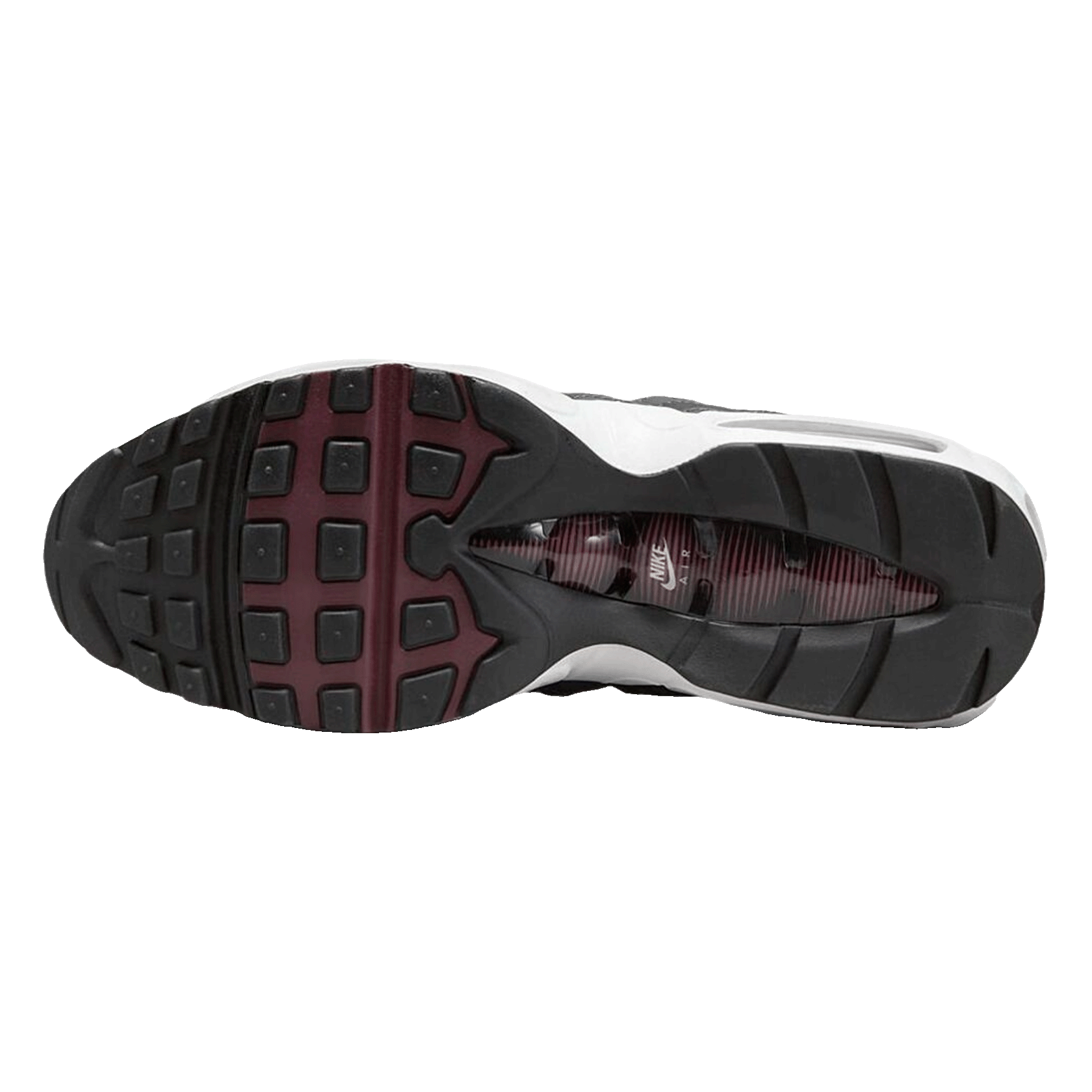 Nike Air Max 95 Anthracite Team Red Sohle