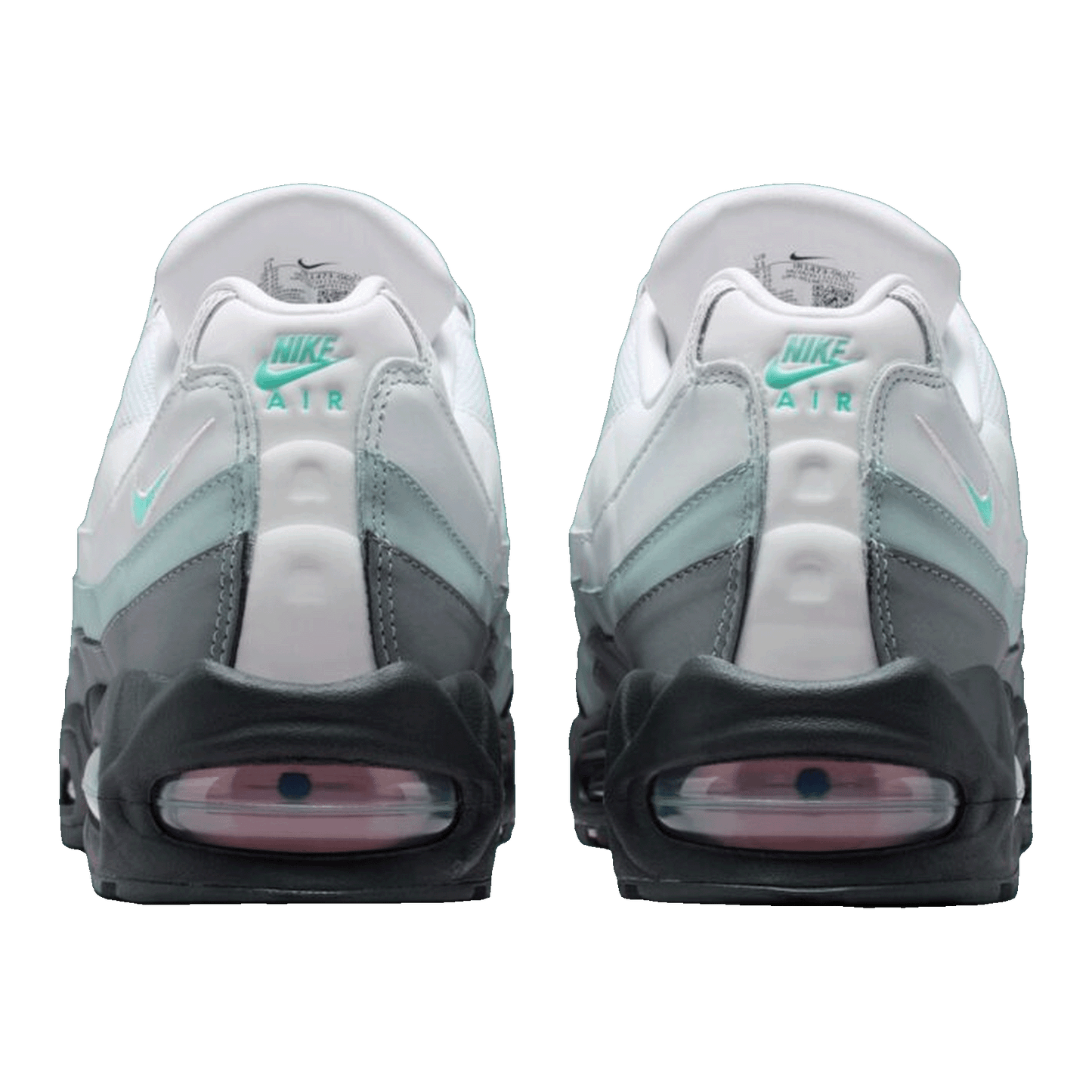Nike Air Max 95 Big Bubble White Hyper Turquoise Pink Foam Back IR1473-060