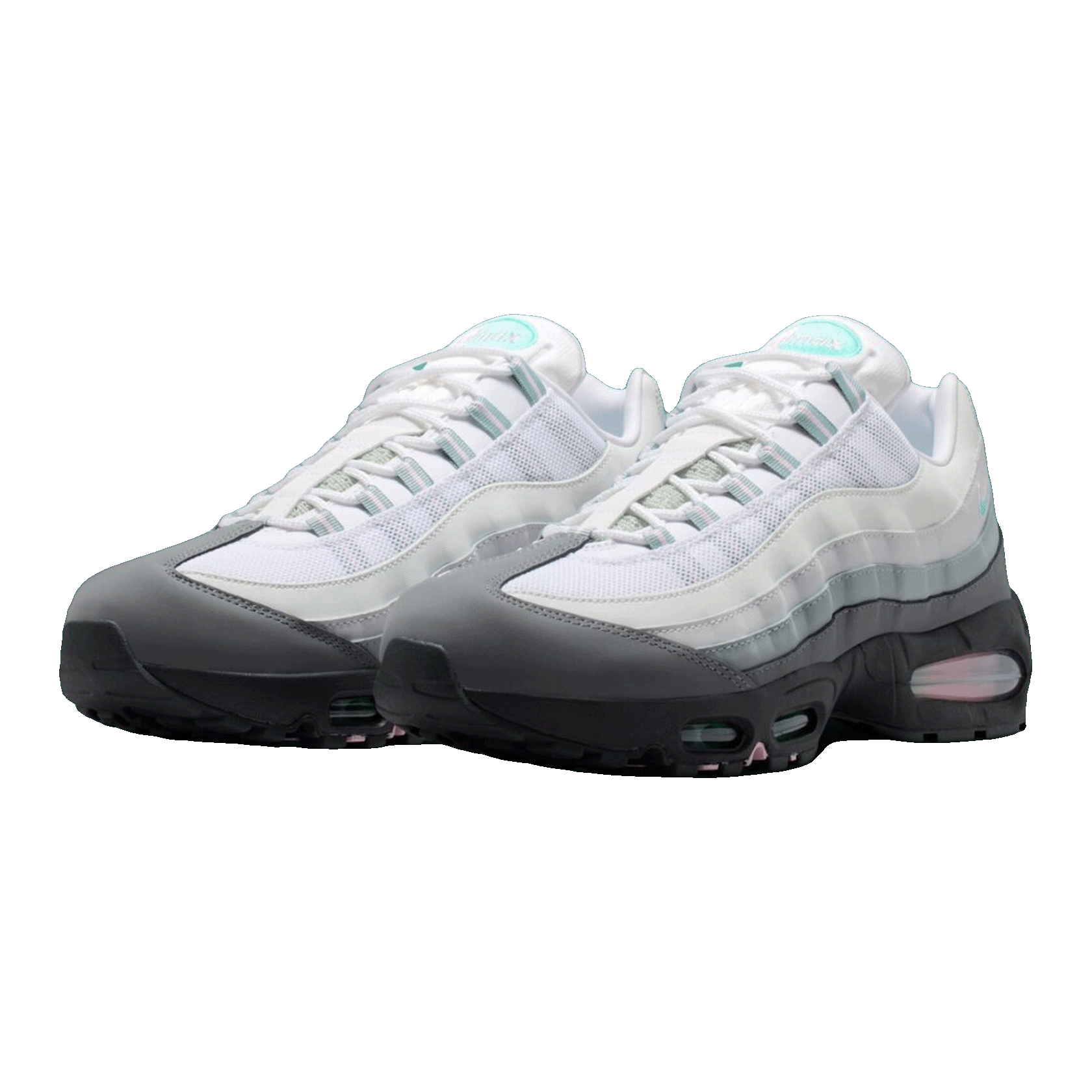 Nike Air Max 95 Big Bubble White Hyper Turquoise Pink Foam Side IR1473-060