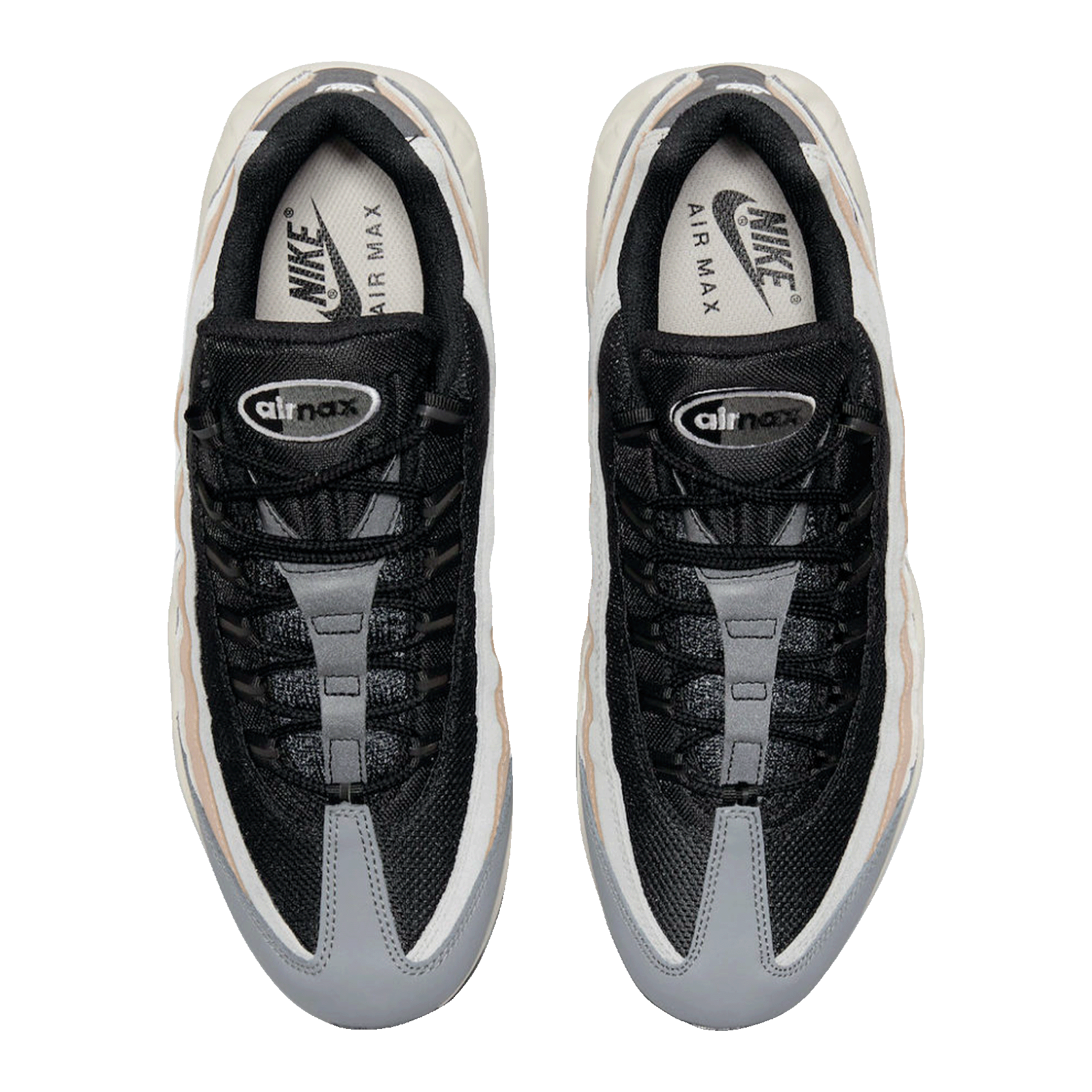 Nike Air Max 95 Black Beige Grey Oben