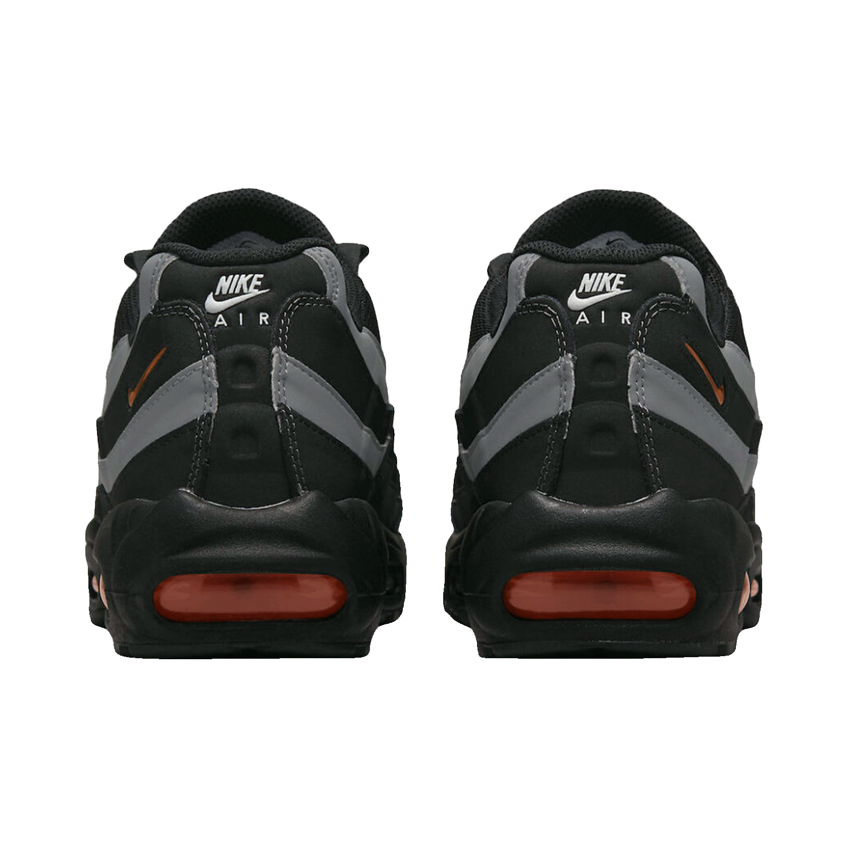 Nike Air Max 95 Black Grey Safety Orange Back