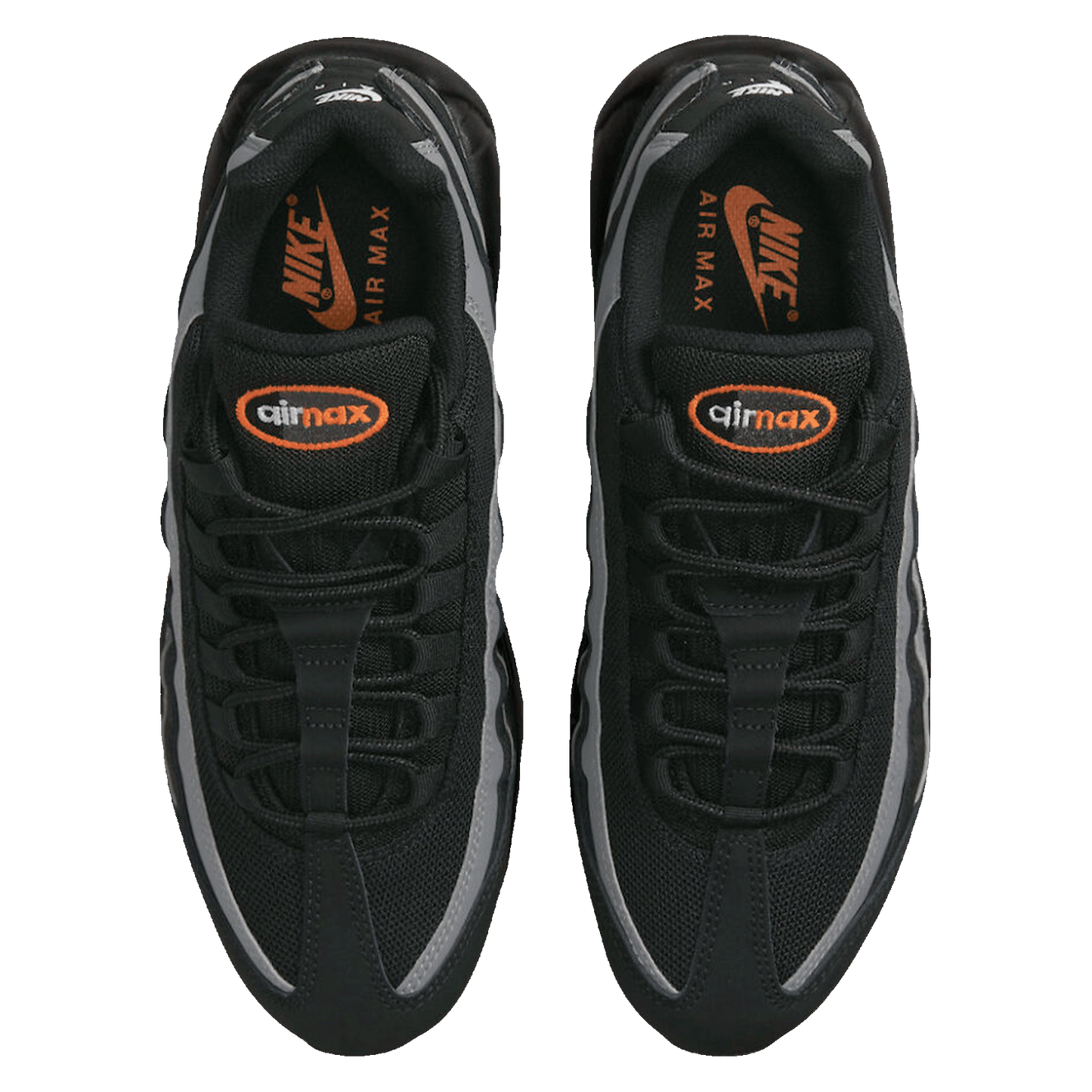 Nike Air Max 95 Black Grey Safety Orange Oben