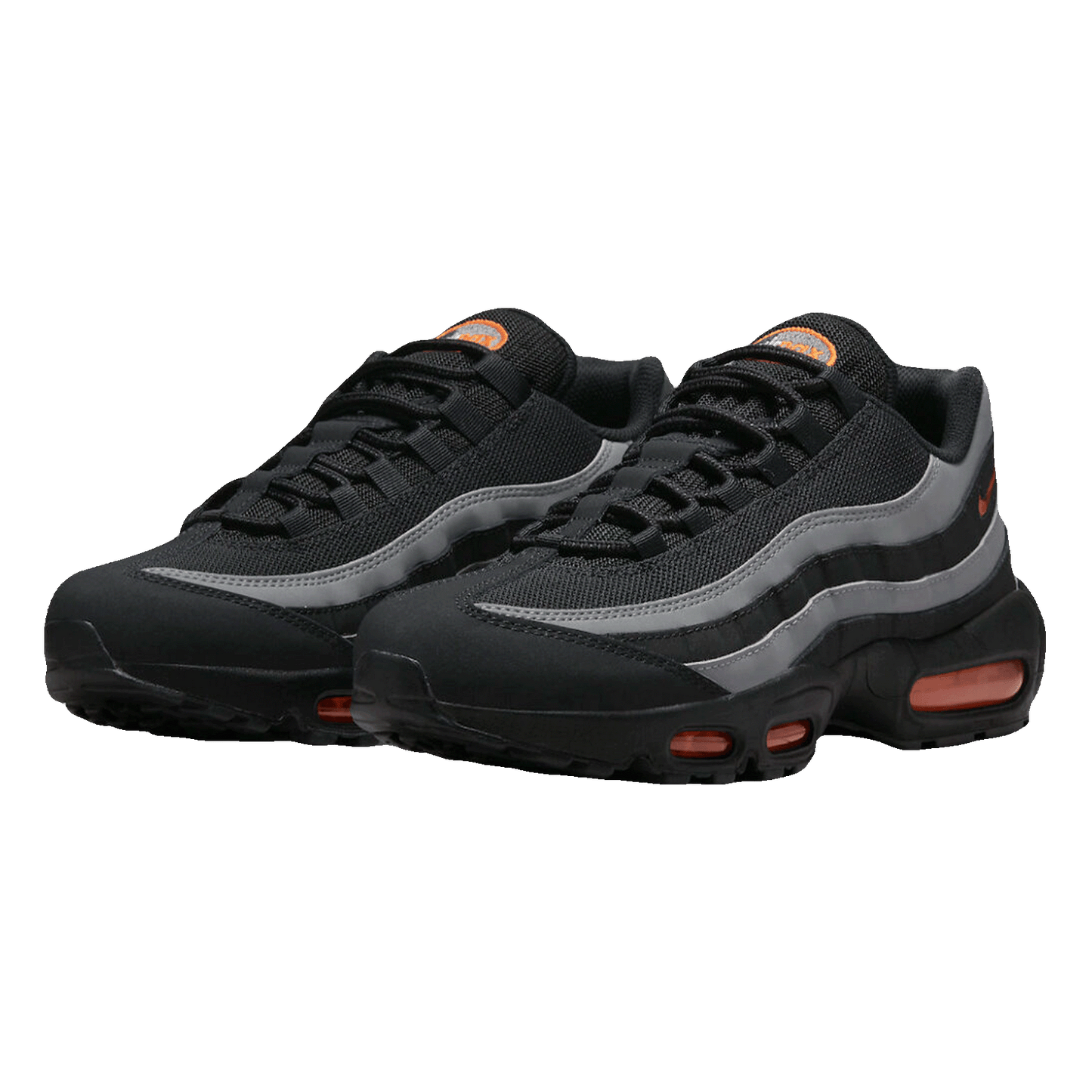 Nike Air Max 95 Black Grey Safety Orange Side