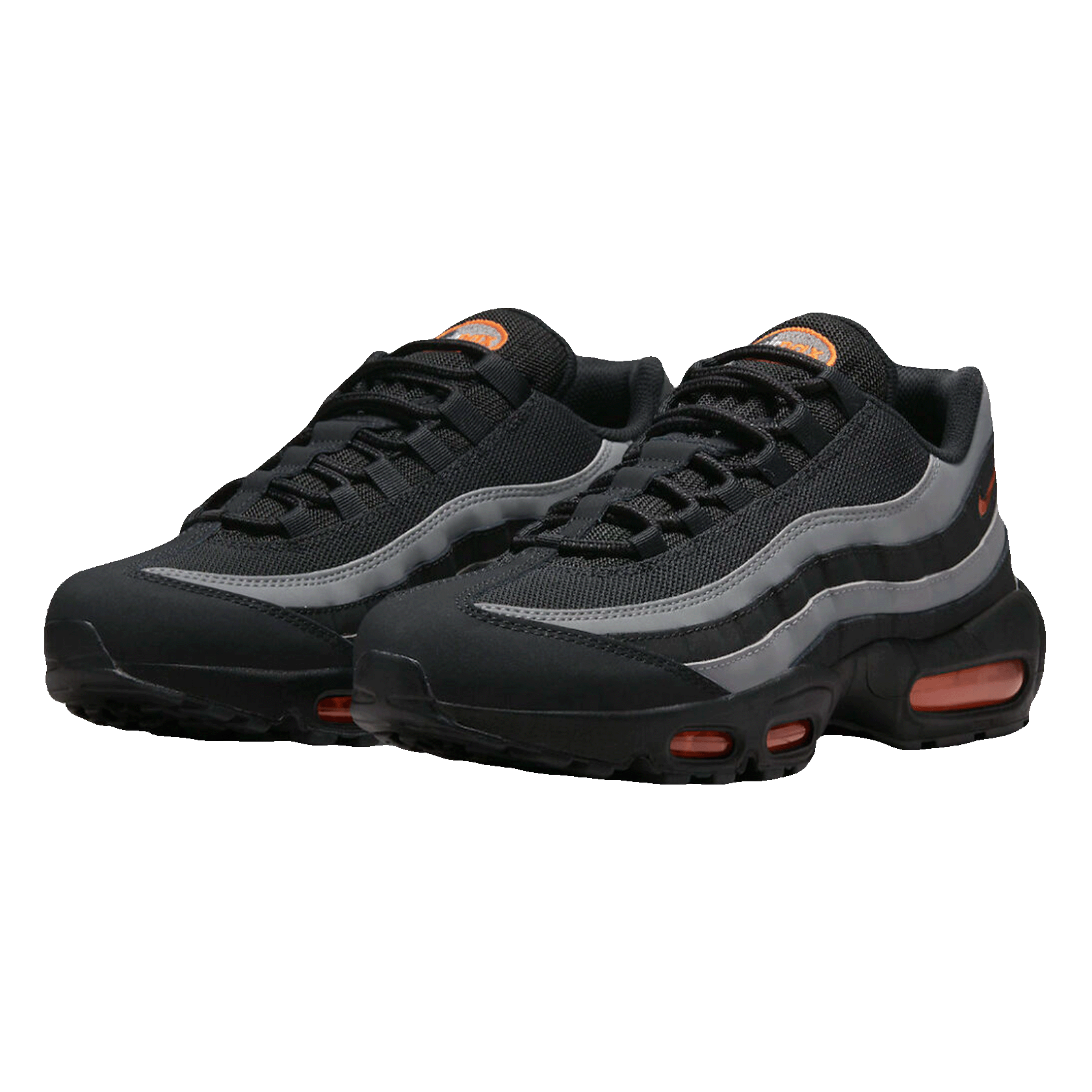 Nike Air Max 95 Black Grey Safety Orange Side