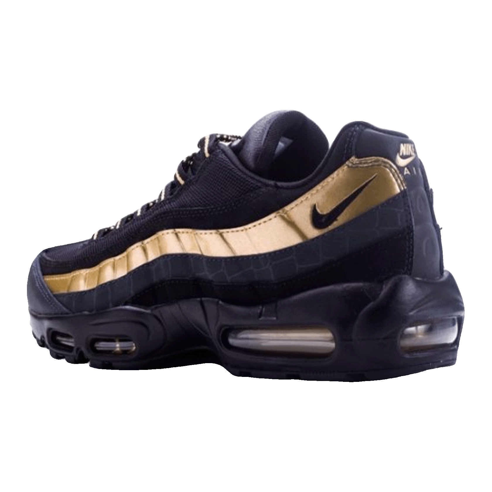 Nike Air Max 95 Black Metallic Gold Back