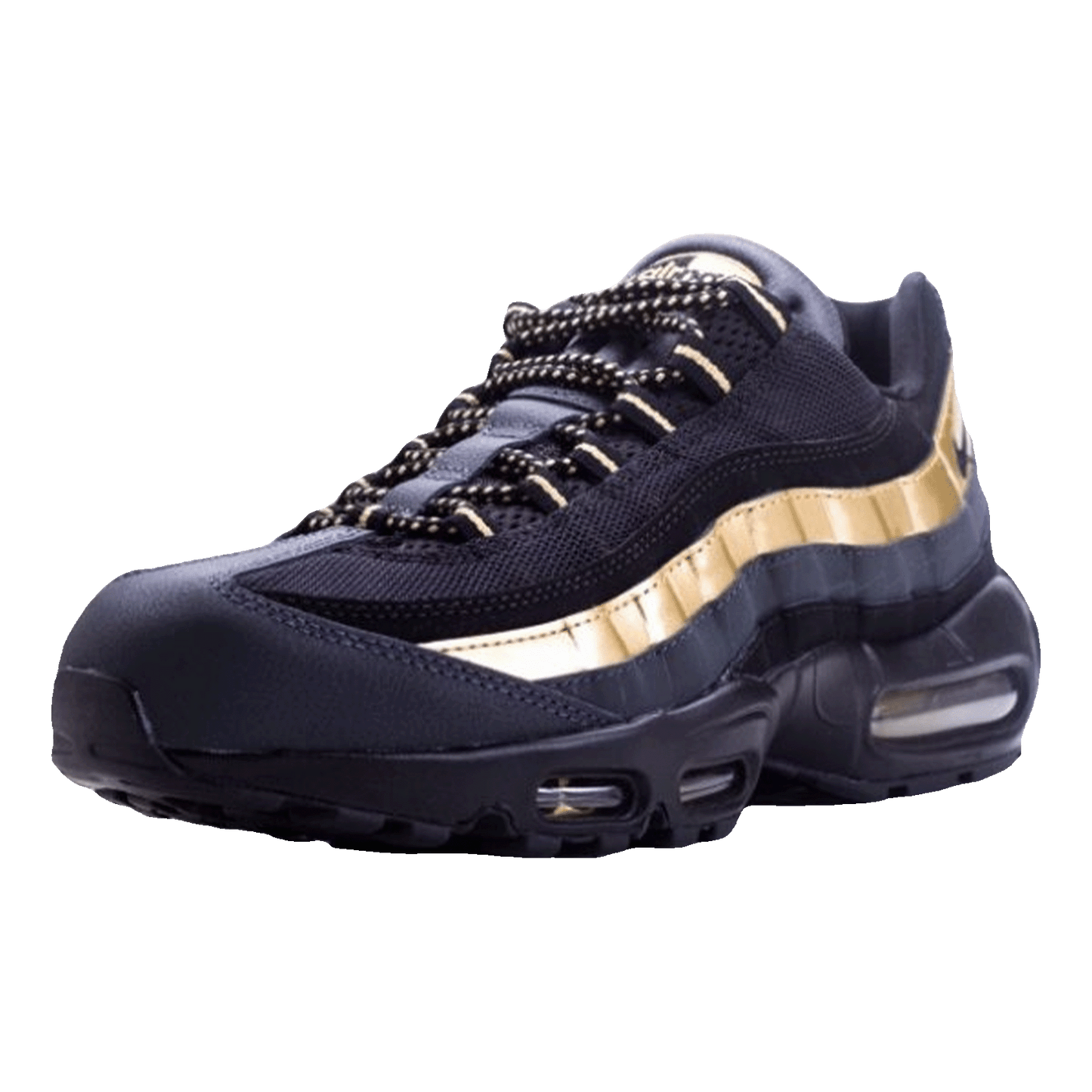 Nike Air Max 95 Black Metallic Gold Side