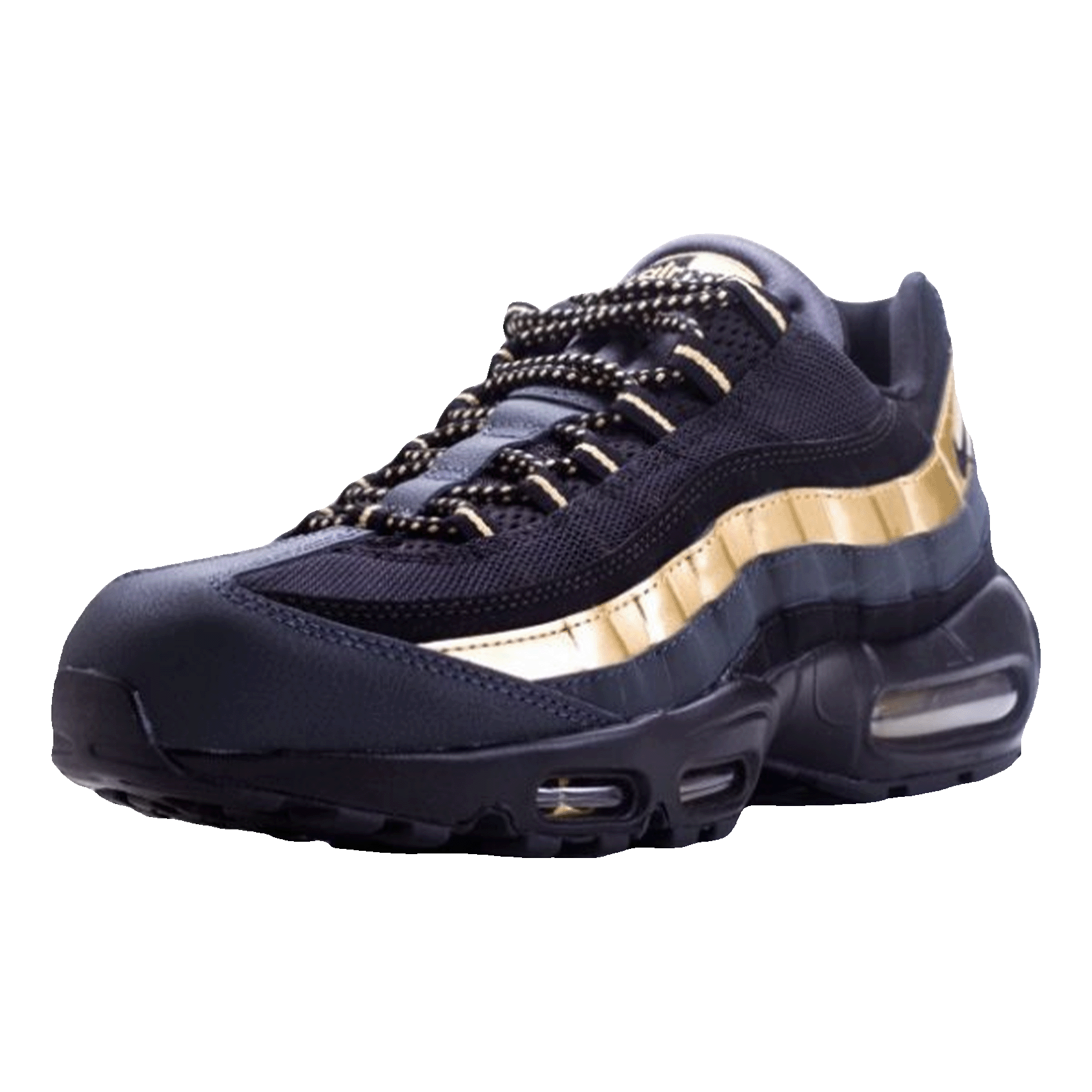 Nike Air Max 95 Black Metallic Gold Side