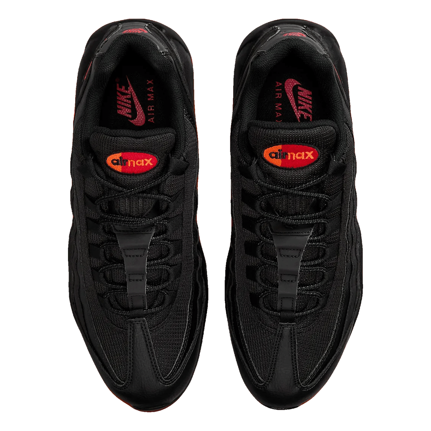 Nike Air Max 95 Black Red Orange Oben