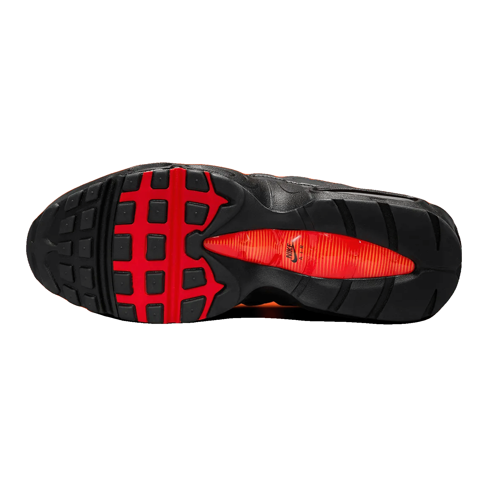 Nike Air Max 95 Black Red Orange Sohle
