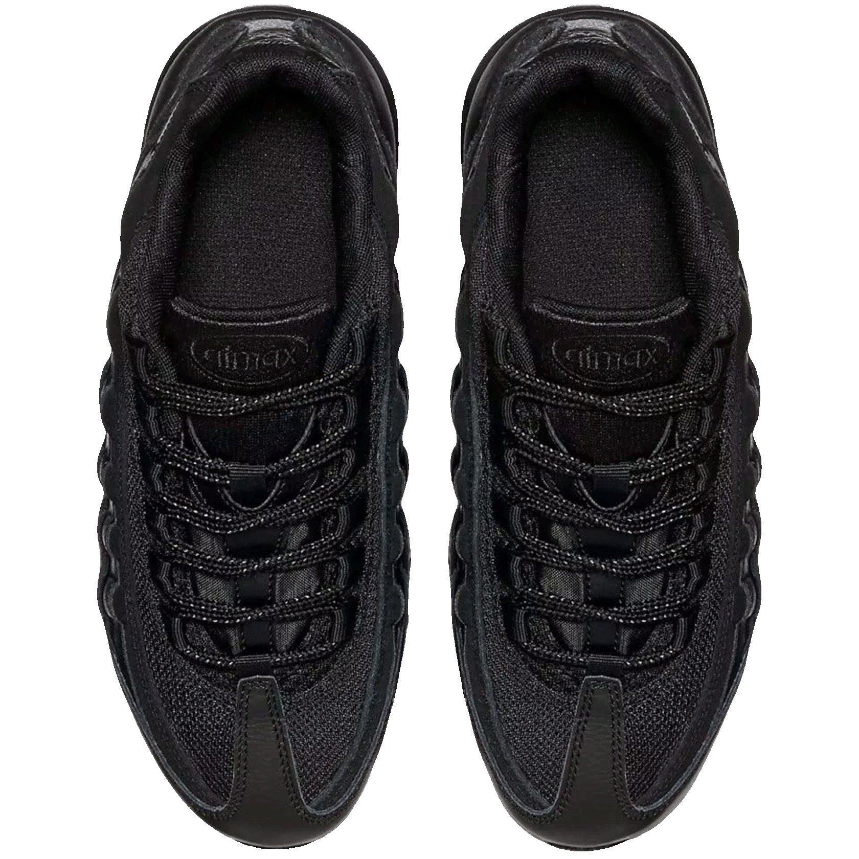 Nike Air Max 95 Black Suede (GS) Oben