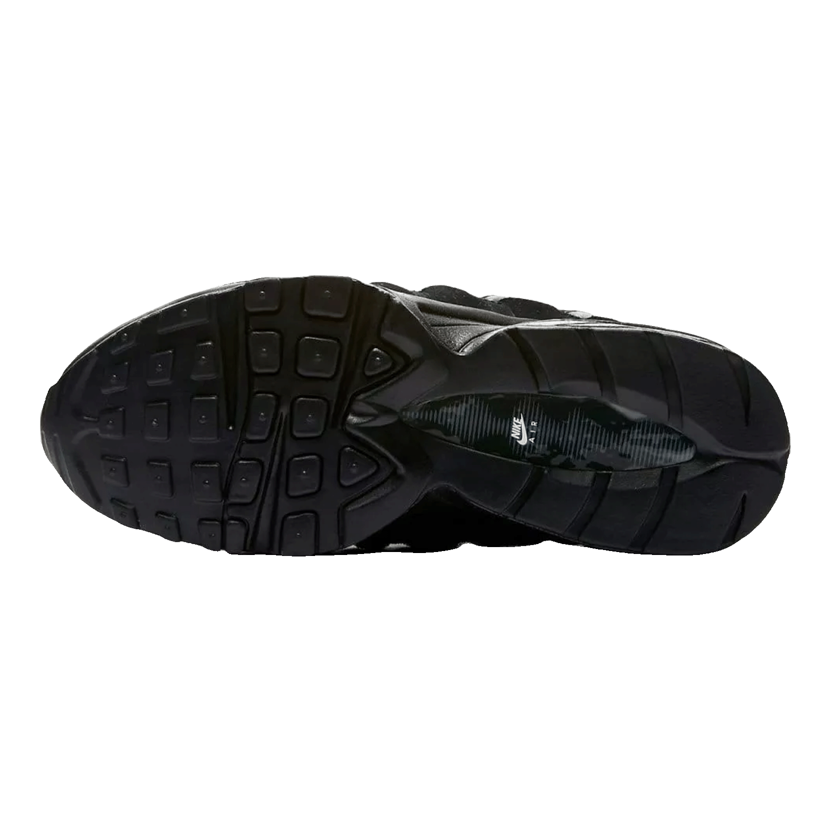Nike Air Max 95 Black Suede (GS) Sohle