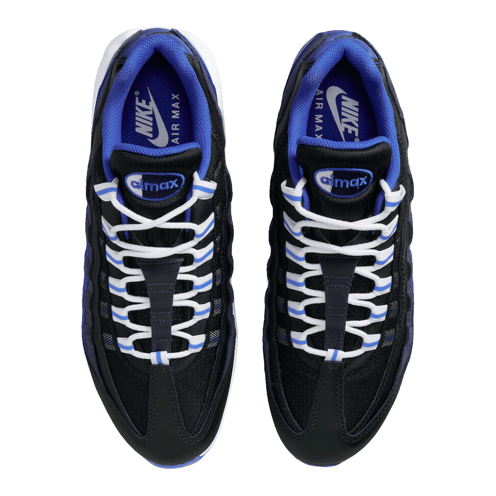 Nike Air Max 95 Black Team Royal Oben