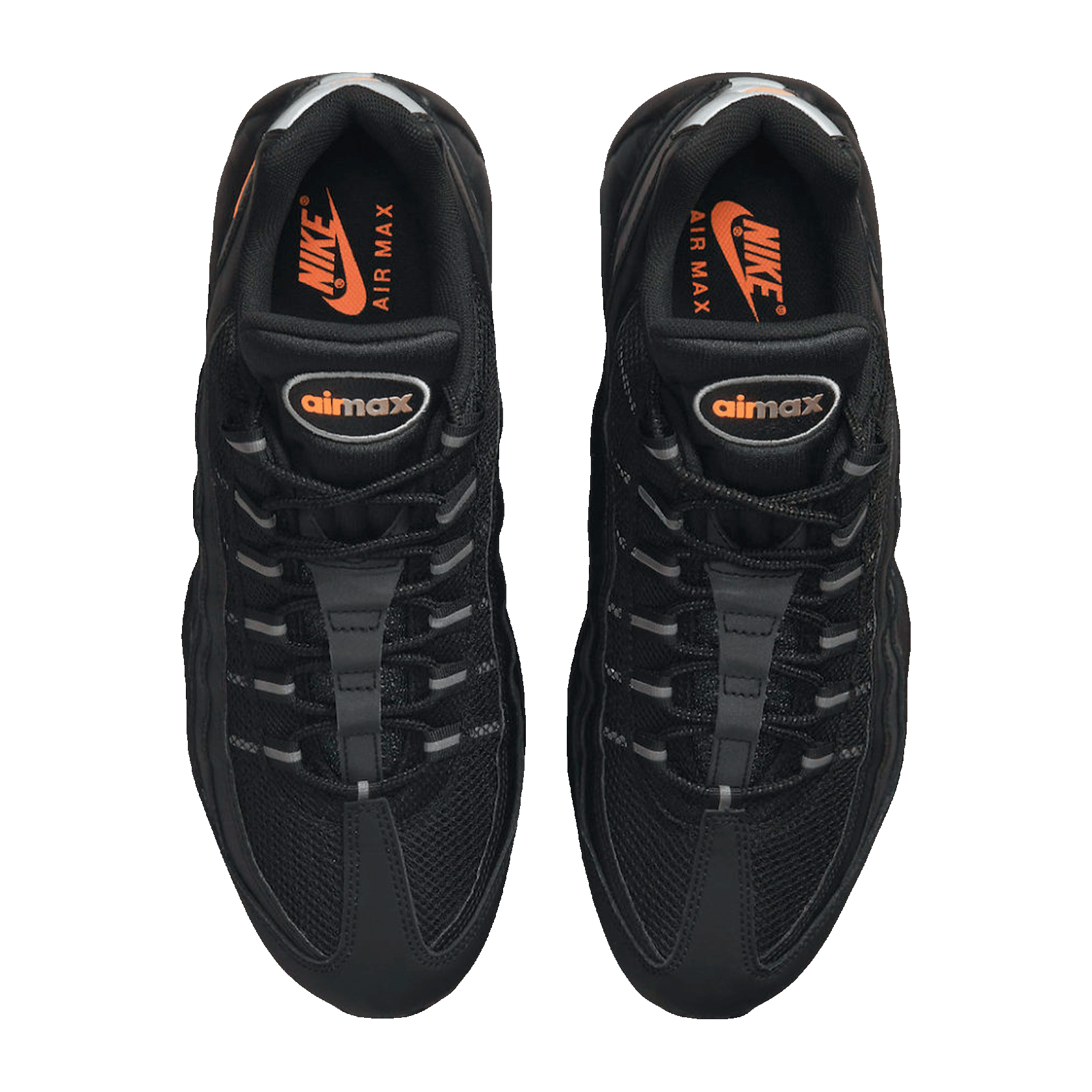 Nike Air Max 95 Black Total Orange Oben