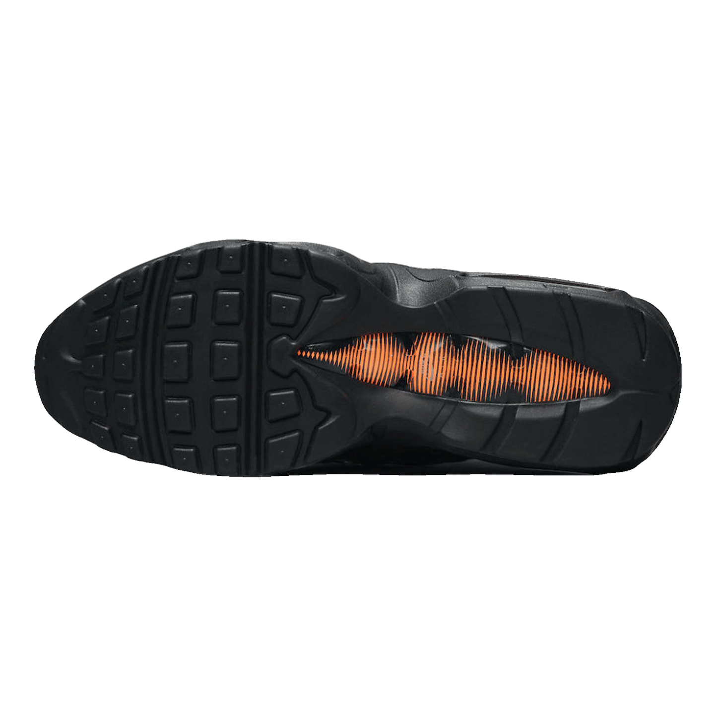 Nike Air Max 95 Black Total Orange Sohle