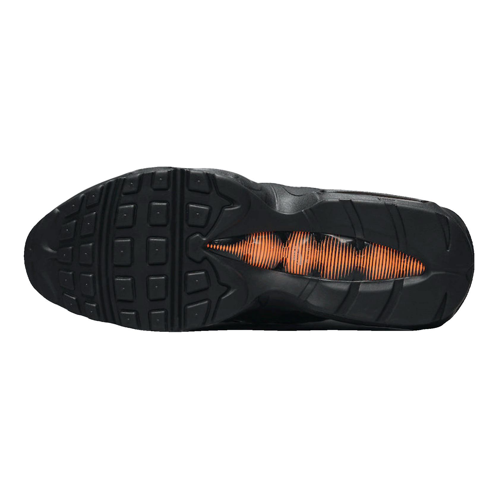 Nike Air Max 95 Black Total Orange Sohle