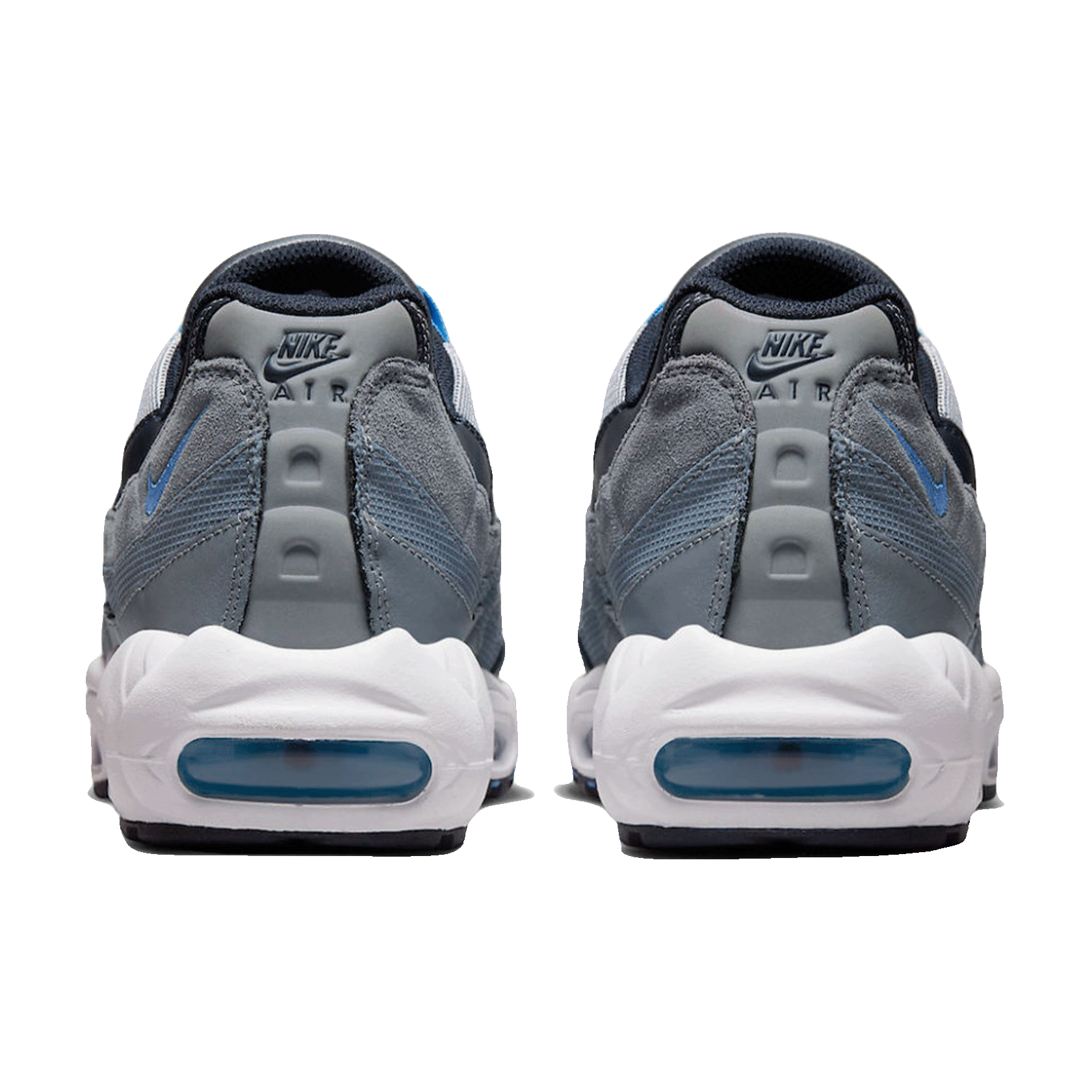 Nike Air Max 95 Cool Grey University Blue Dark Obsidian Back
