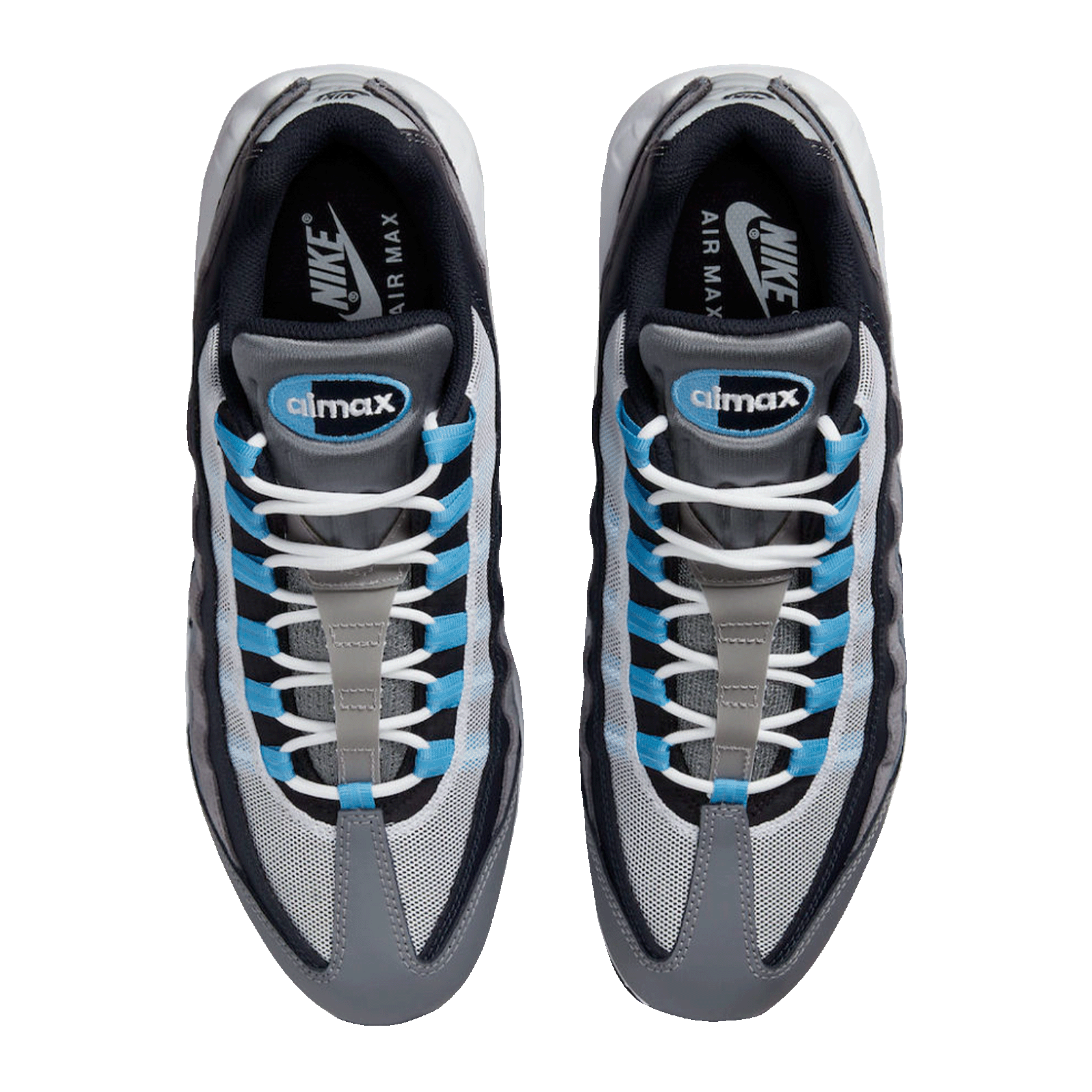 Nike Air Max 95 Cool Grey University Blue Dark Obsidian Oben