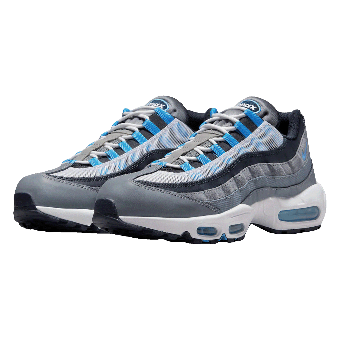 Nike Air Max 95 Cool Grey University Blue Dark Obsidian Side