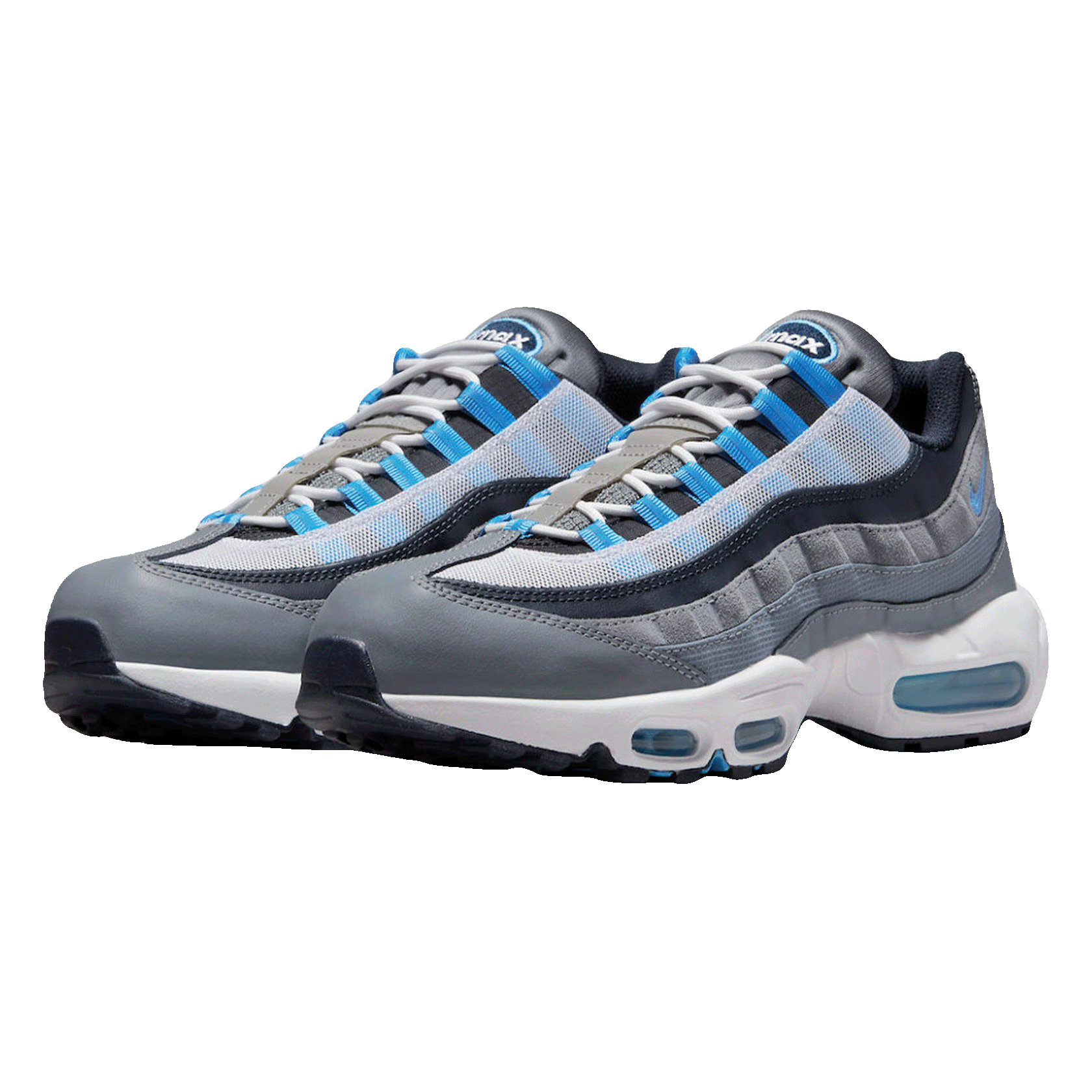 Nike Air Max 95 Cool Grey University Blue Dark Obsidian Side