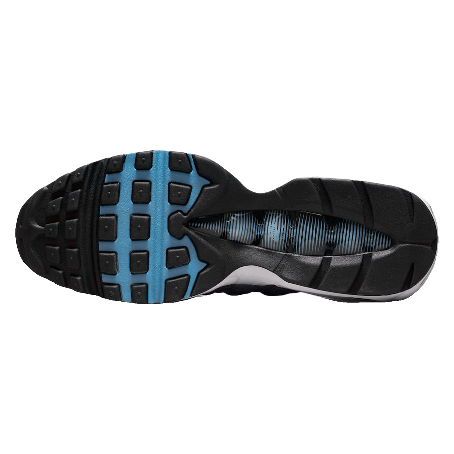 Nike Air Max 95 Cool Grey University Blue Dark Obsidian Sohle