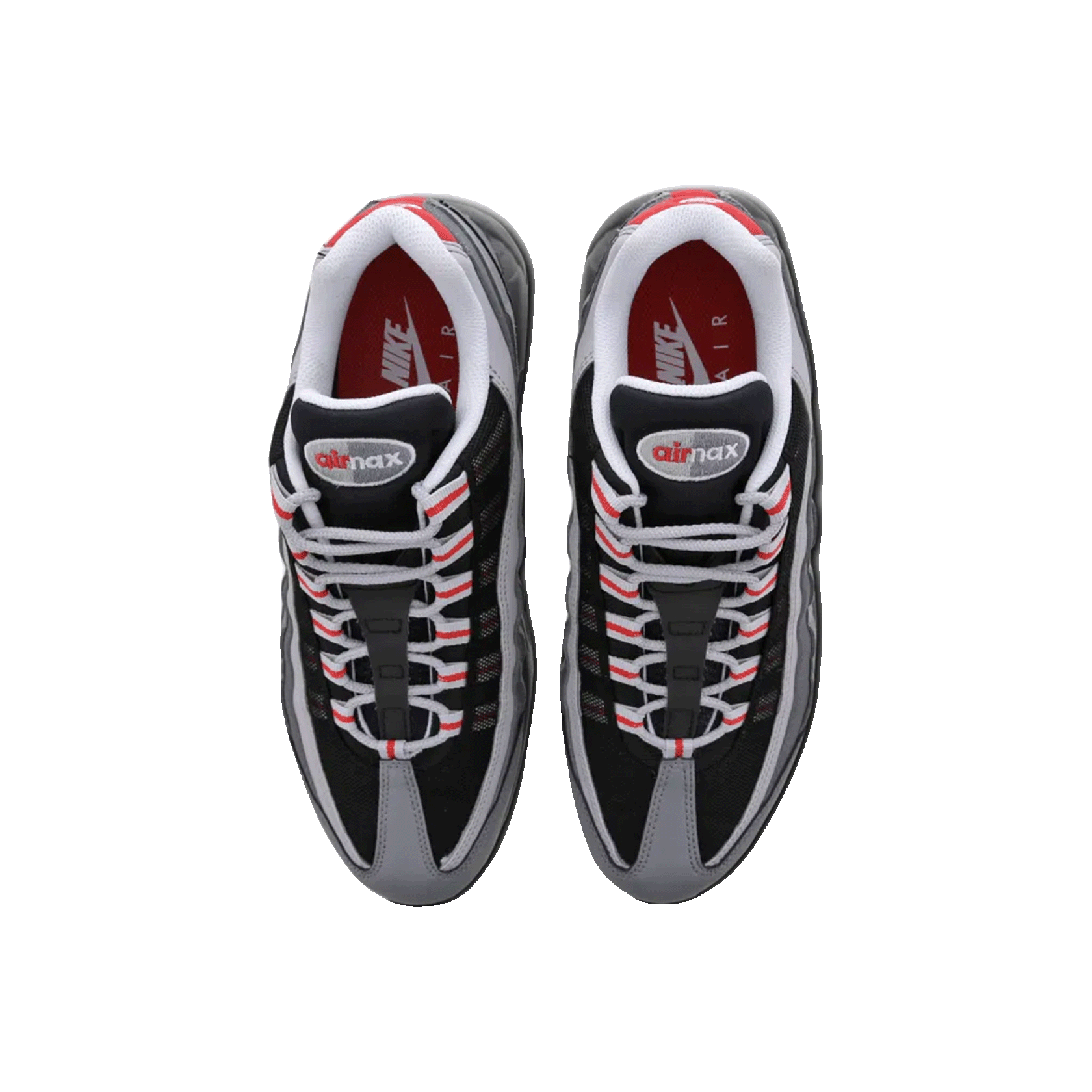 Nike Air Max 95 Essential Particle Grey Track Red Oben