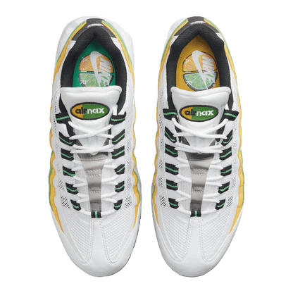Nike Air Max 95 Essential White Green Apple Tour Yellow Oben