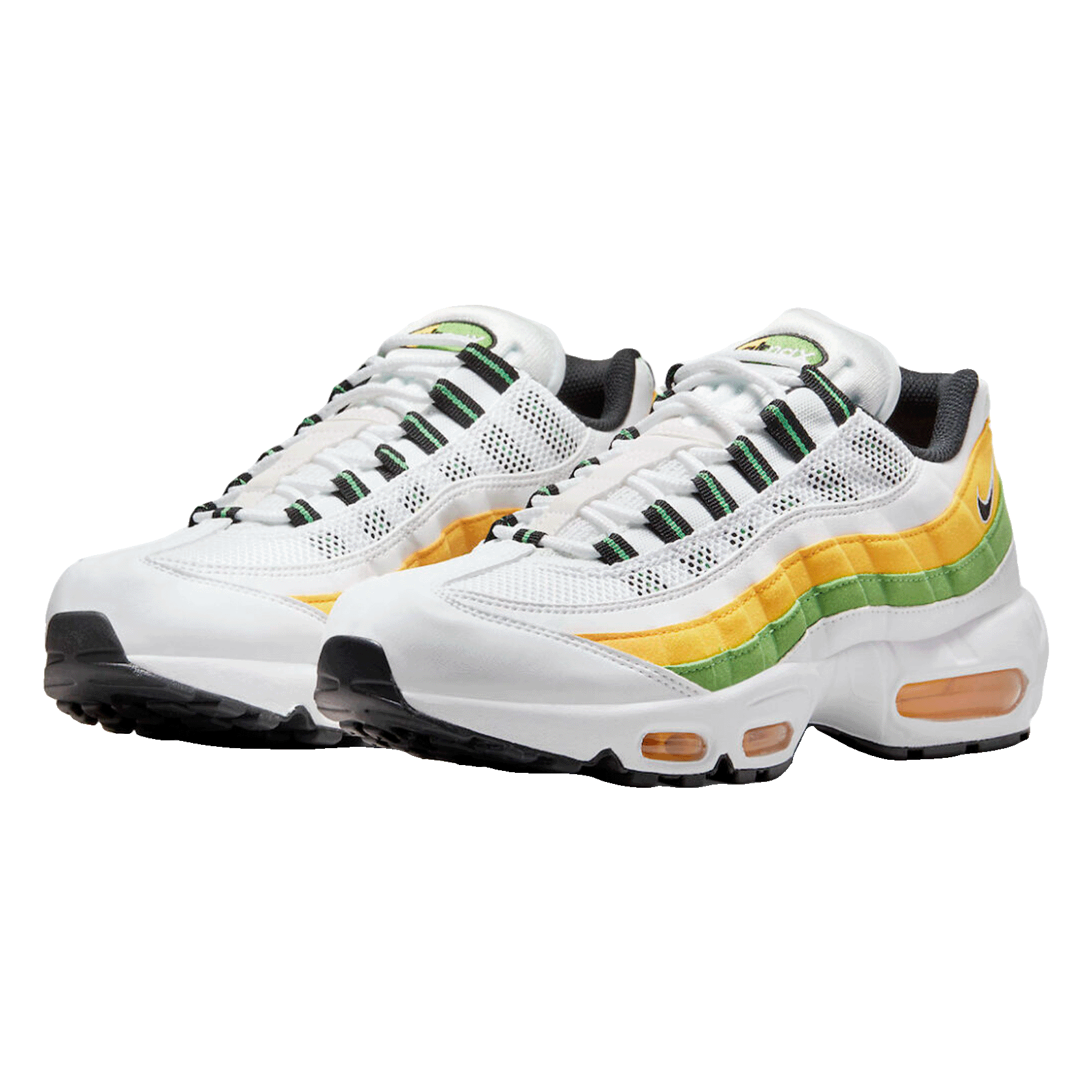 Nike Air Max 95 Essential White Green Apple Tour Yellow Side