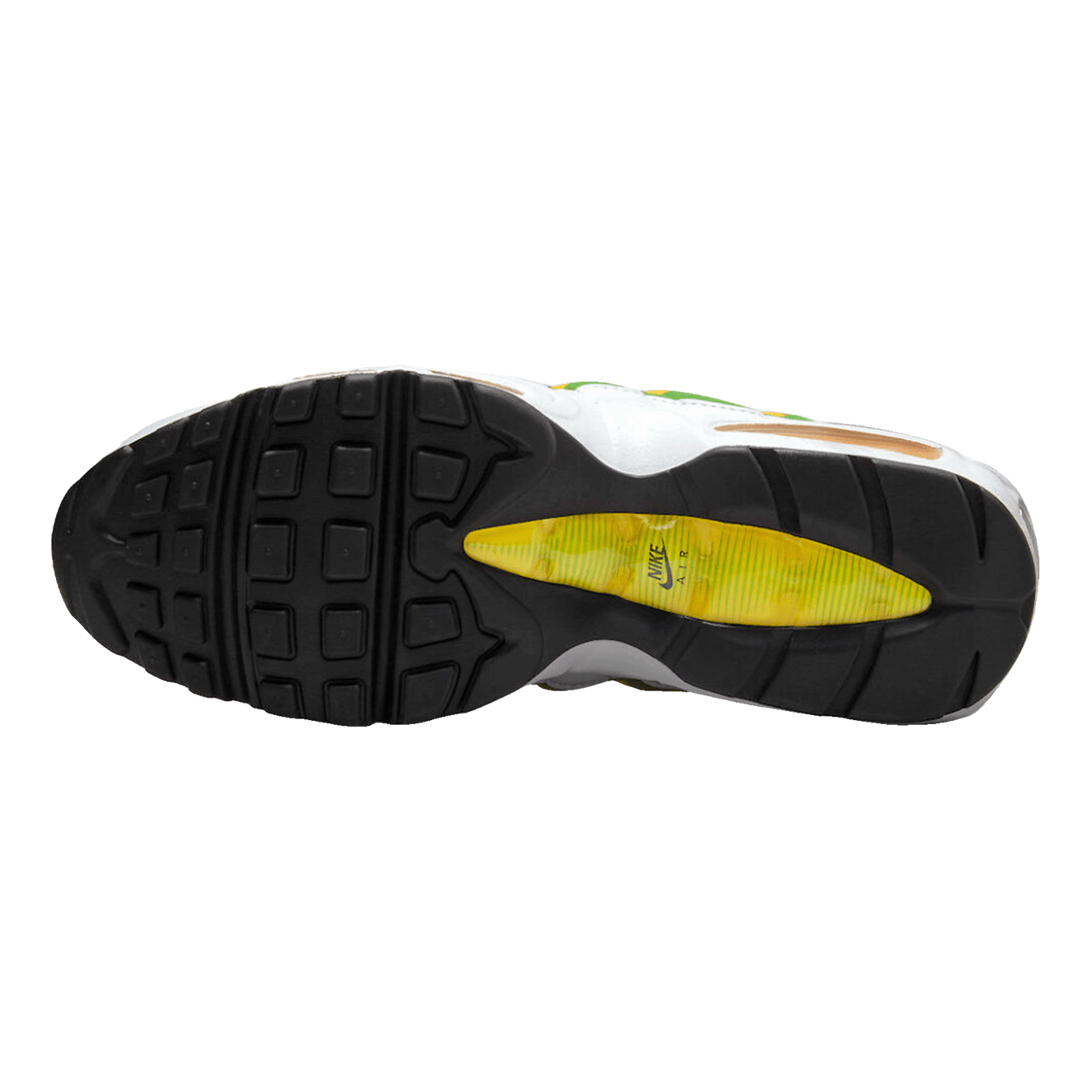 Nike Air Max 95 Essential White Green Apple Tour Yellow Sohle