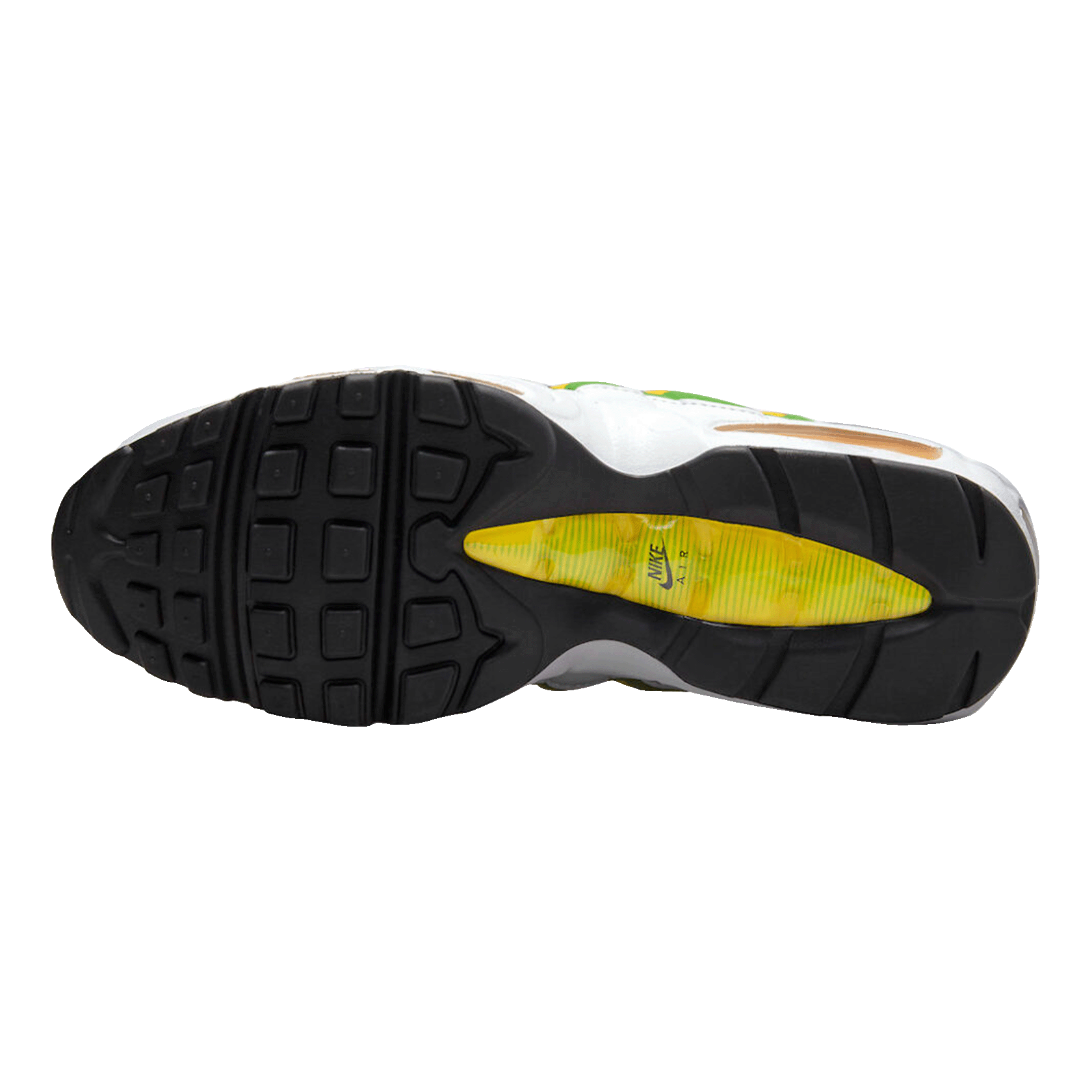 Nike Air Max 95 Essential White Green Apple Tour Yellow Sohle
