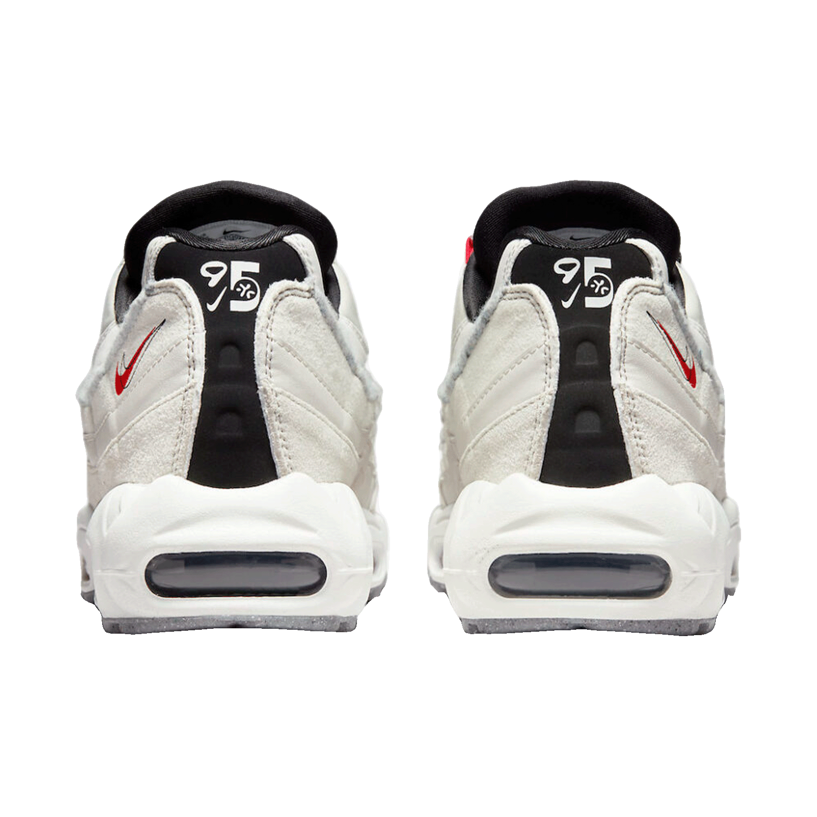 Nike Air Max 95 Light Bone Habanero Red Back