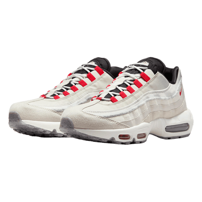 Nike Air Max 95 Light Bone Habanero Red Side