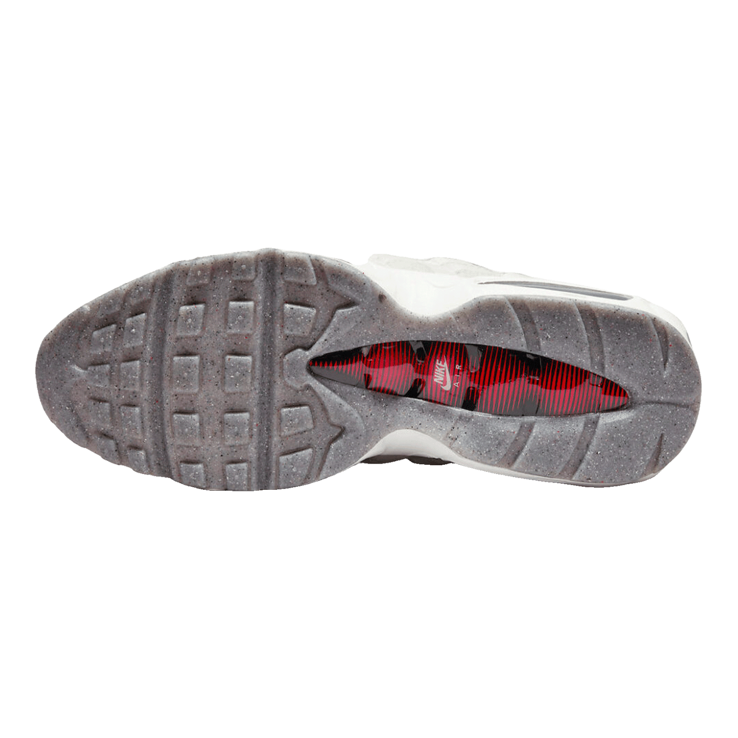 Nike Air Max 95 Light Bone Habanero Red Sohle