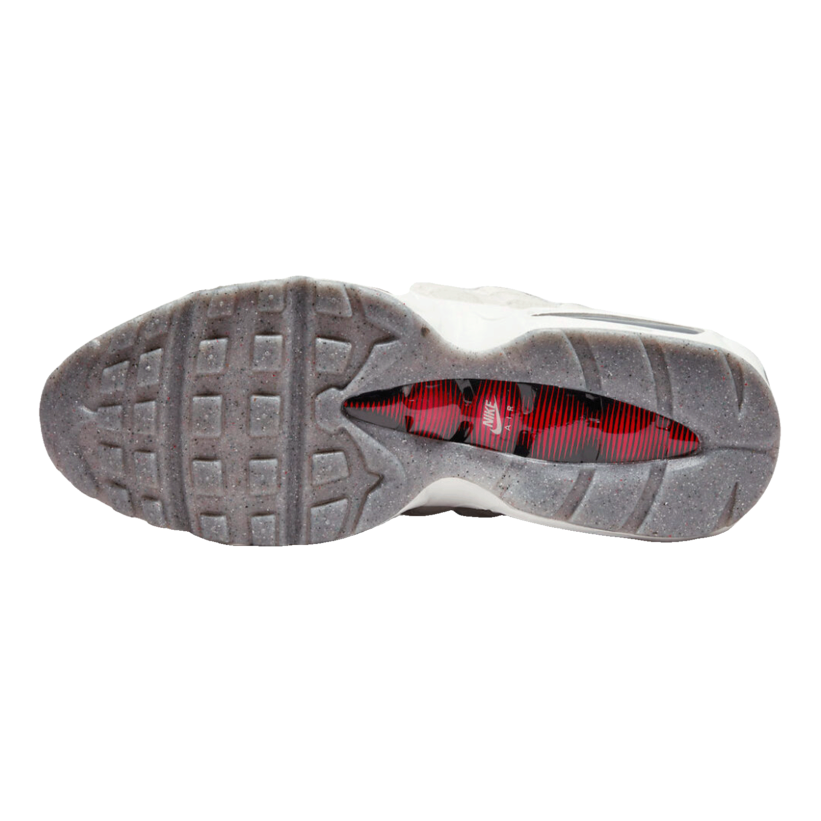 Nike Air Max 95 Light Bone Habanero Red Sohle