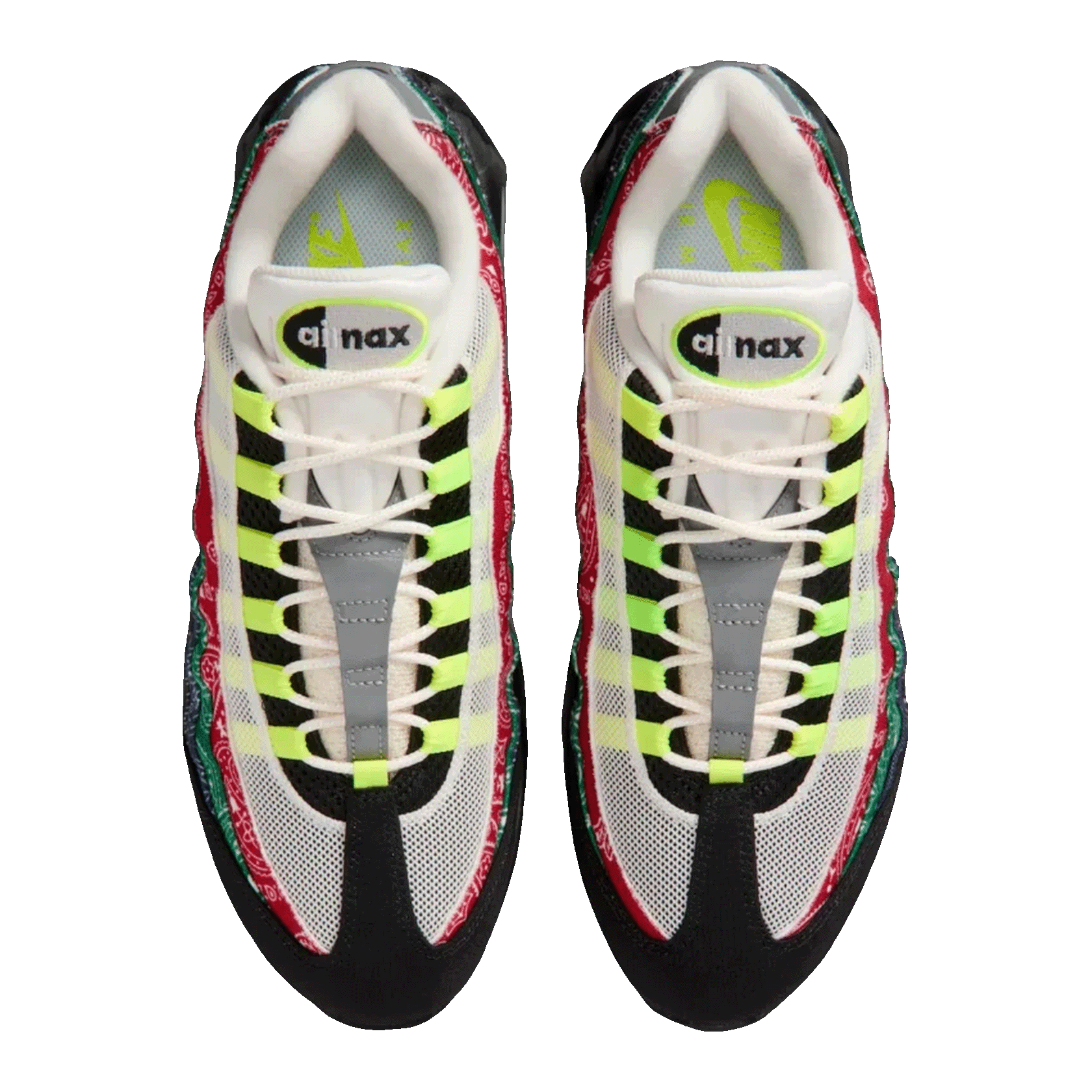 Nike Air Max 95 OG Big Bubble Neon Paisley Bandana Oben IQ0620-100