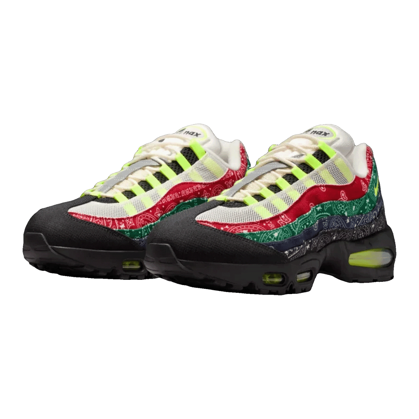 Nike Air Max 95 OG Big Bubble Neon Paisley Bandana Side IQ0620-100