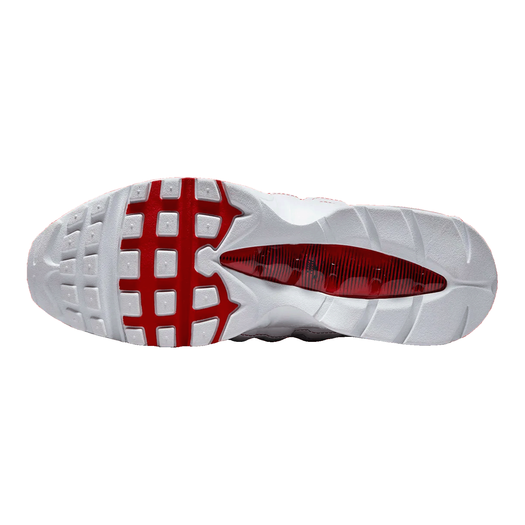 Nike Air Max 95 OG Big Bubble White University Red Sohle