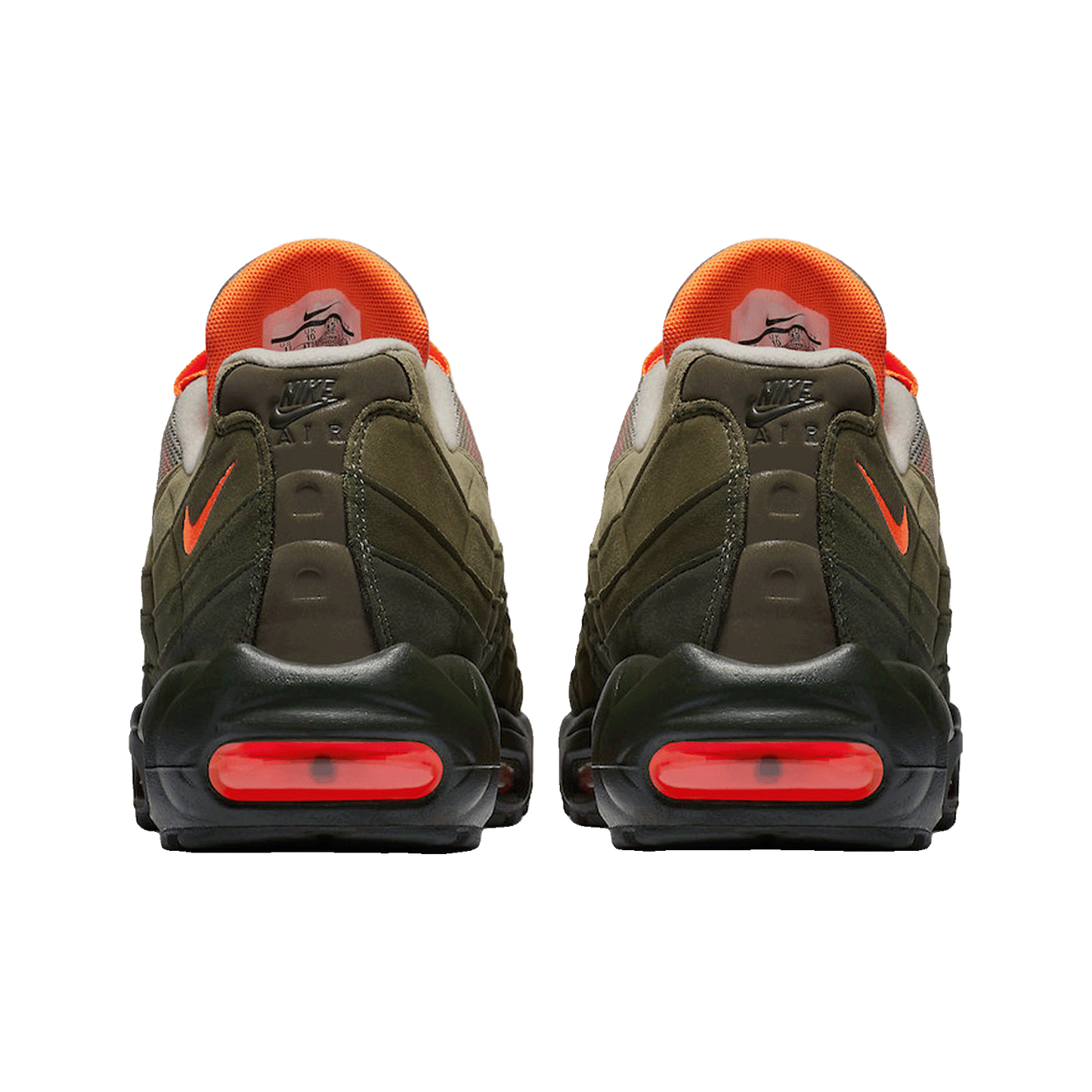 Nike Air Max 95 OG Neutral Olive Total Orange Back