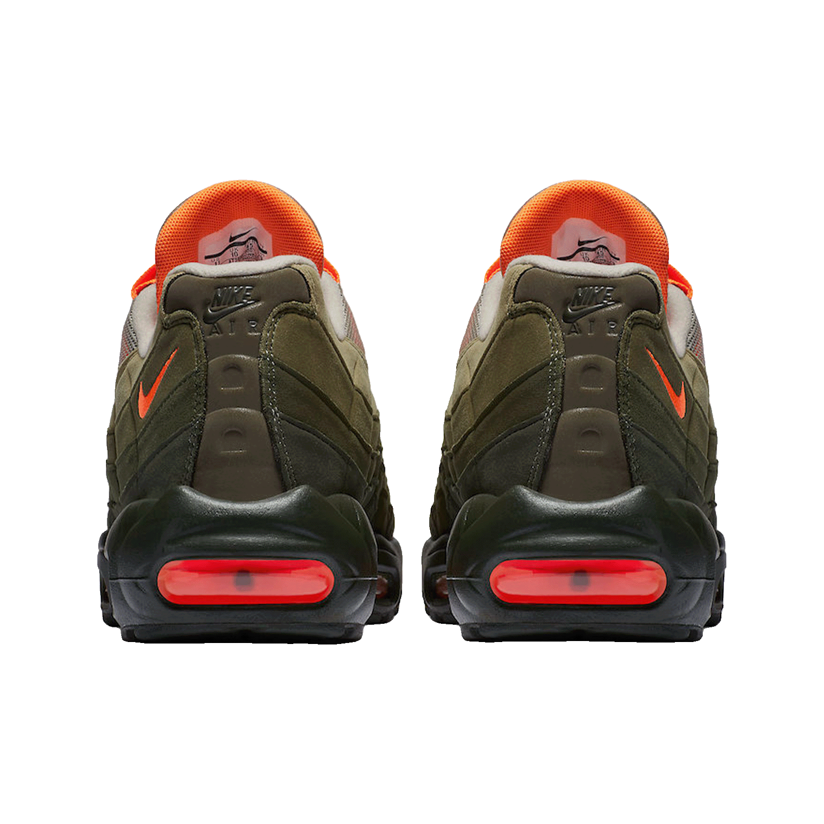 Nike Air Max 95 OG Neutral Olive Total Orange Back