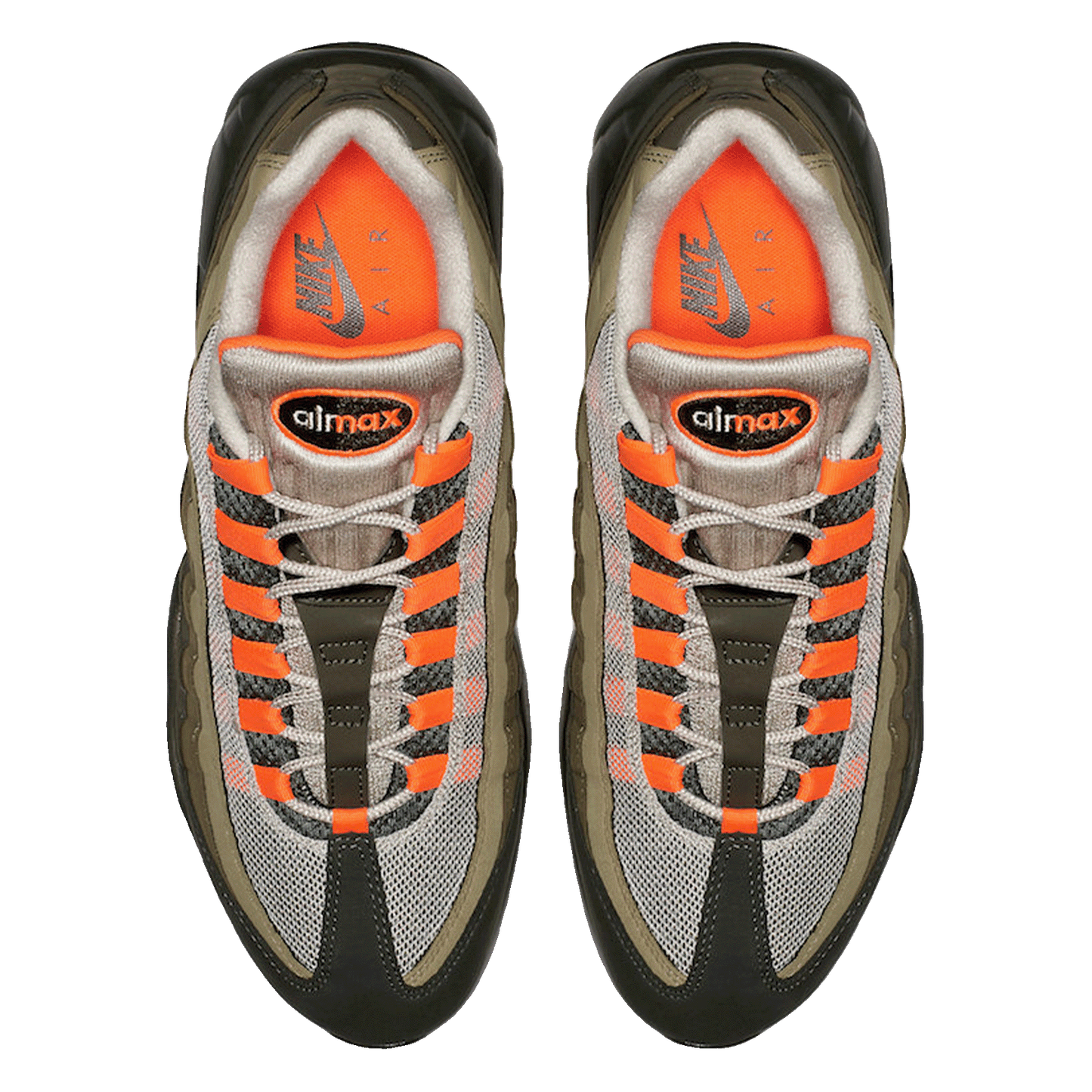 Nike Air Max 95 OG Neutral Olive Total Orange Oben