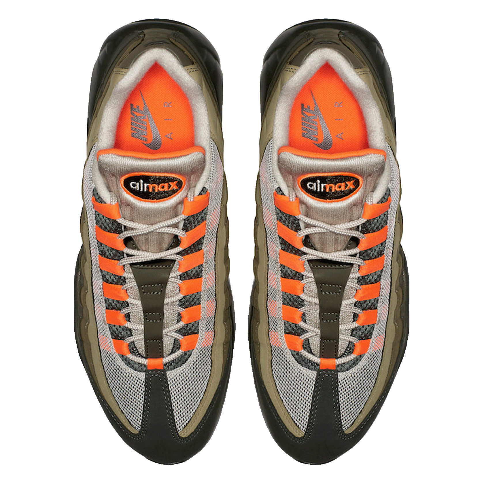 Nike Air Max 95 OG Neutral Olive Total Orange Oben
