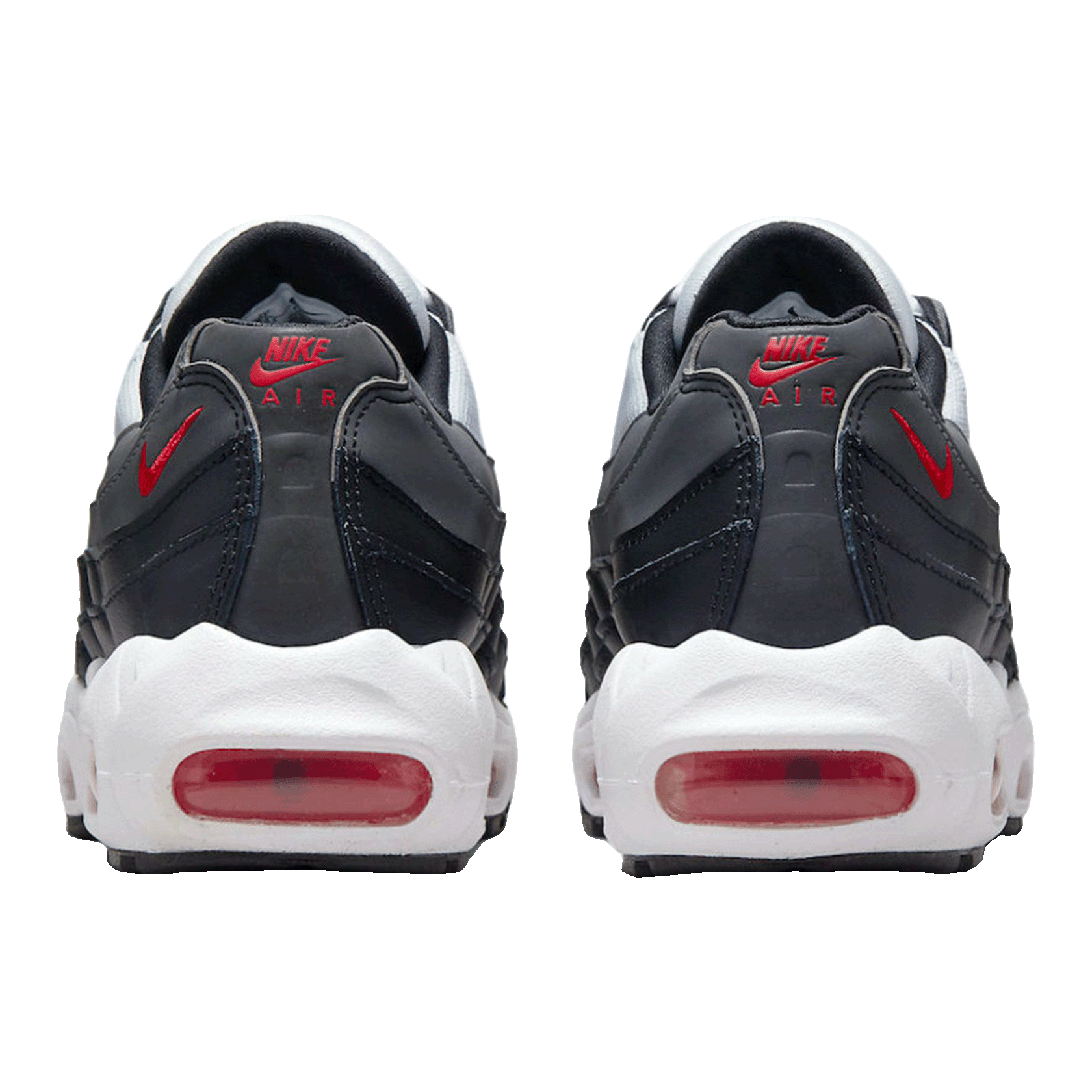 Nike Air Max 95 Recraft White Iron Grey University Red (GS) Back