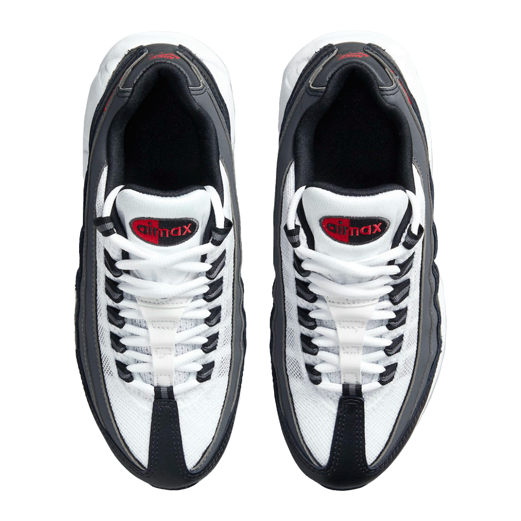 Nike Air Max 95 Recraft White Iron Grey University Red (GS) Oben