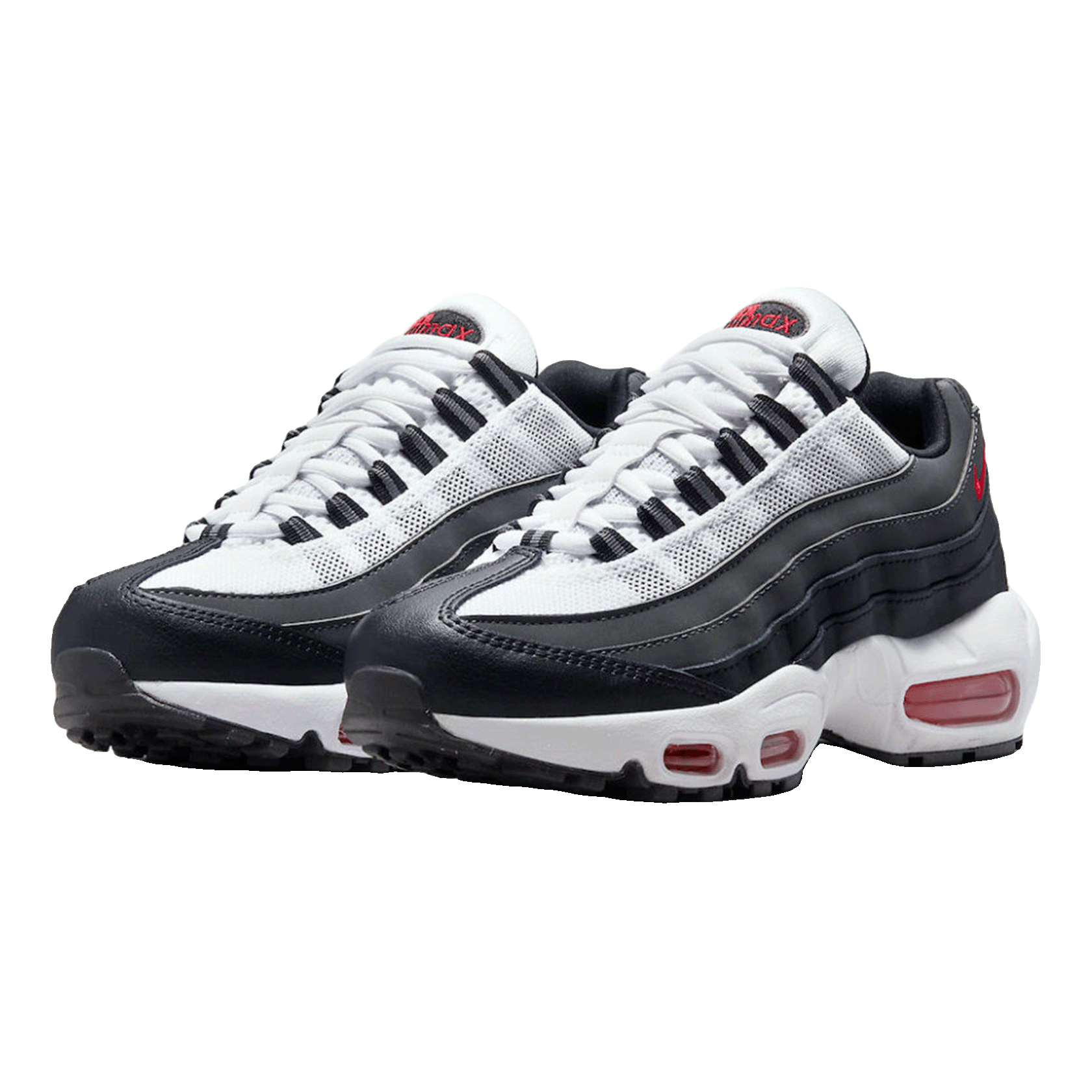 Nike Air Max 95 Recraft White Iron Grey University Red (GS) Side
