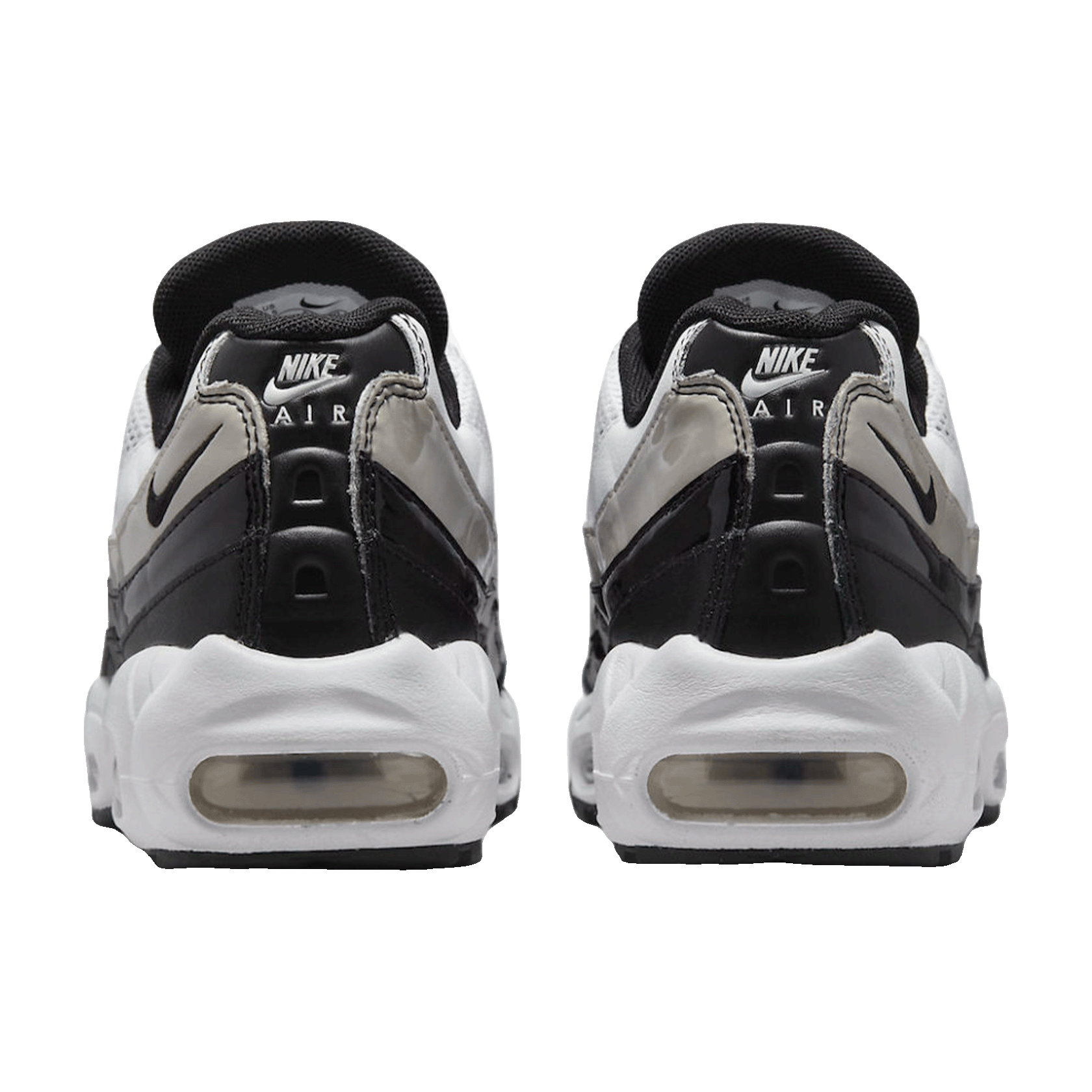 Nike Air Max 95 White Light Iron Ore Black Patent (W) Back