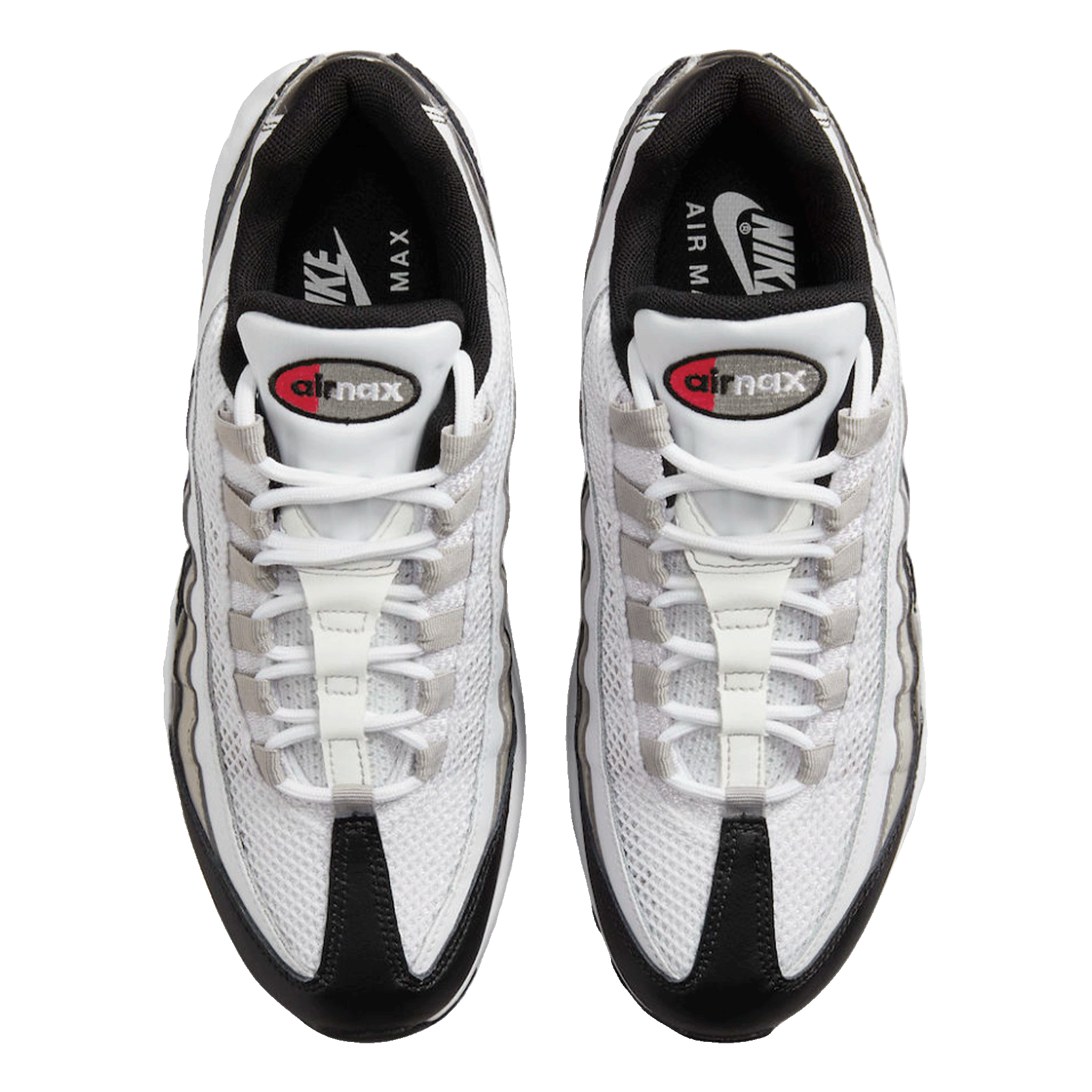Nike Air Max 95 White Light Iron Ore Black Patent (W) Oben