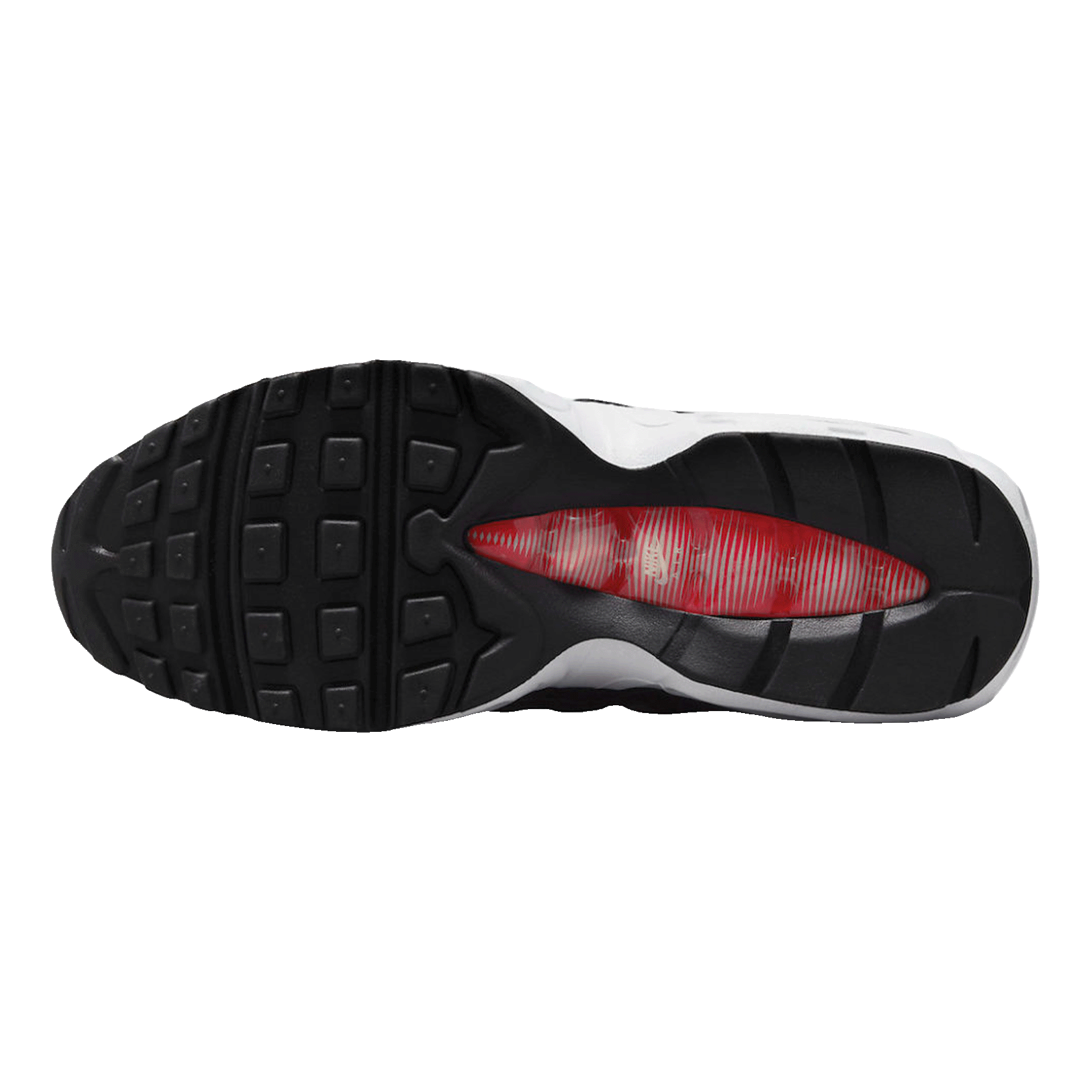 Nike Air Max 95 White Light Iron Ore Black Patent (W) Sohle