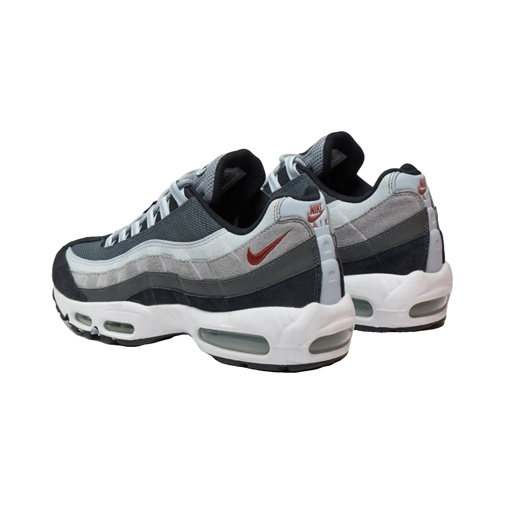 Nike Air Max 95 Wolf Grey Rugged Orange Oben